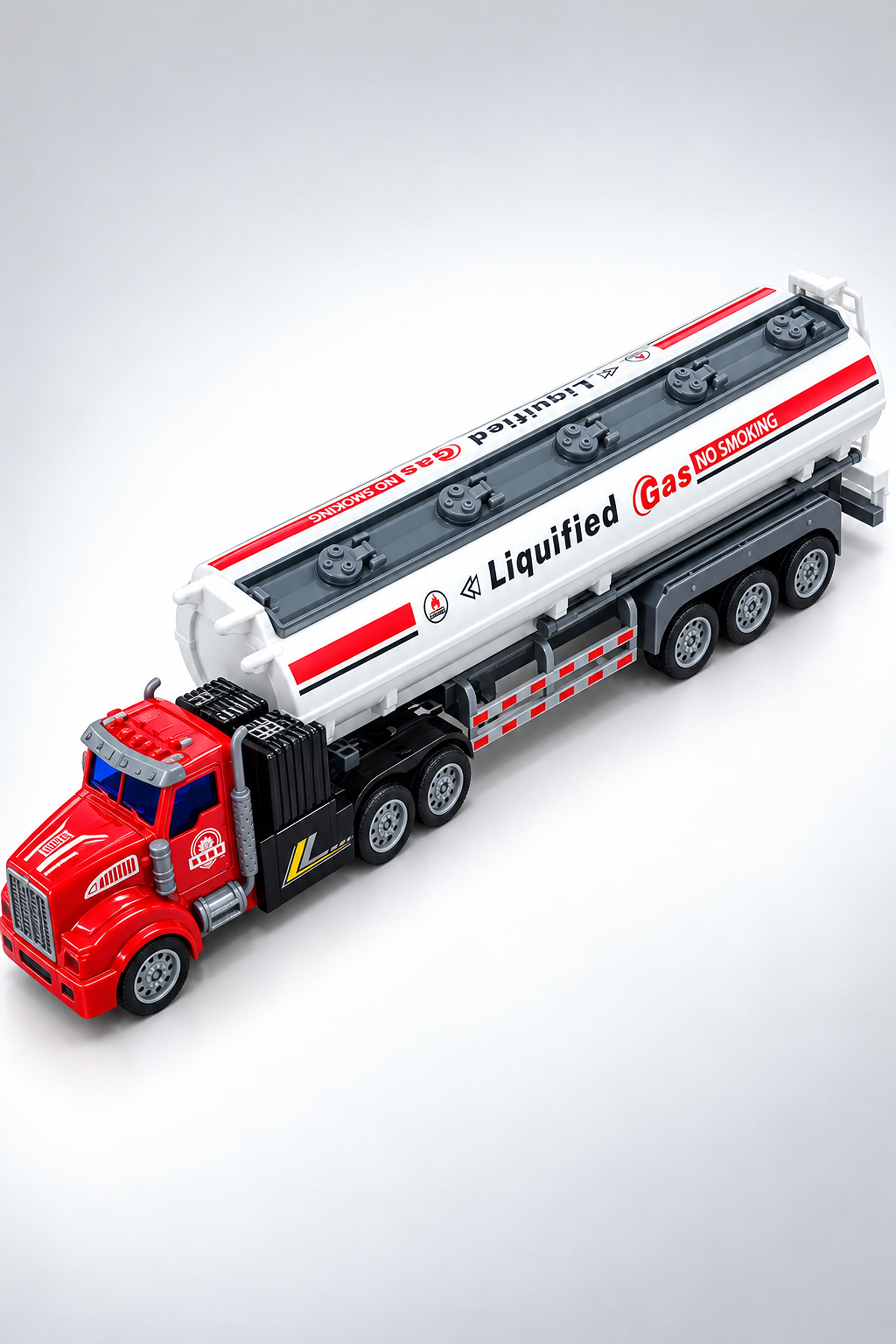 Remote Control Gas Tanker Truck Toy – Red