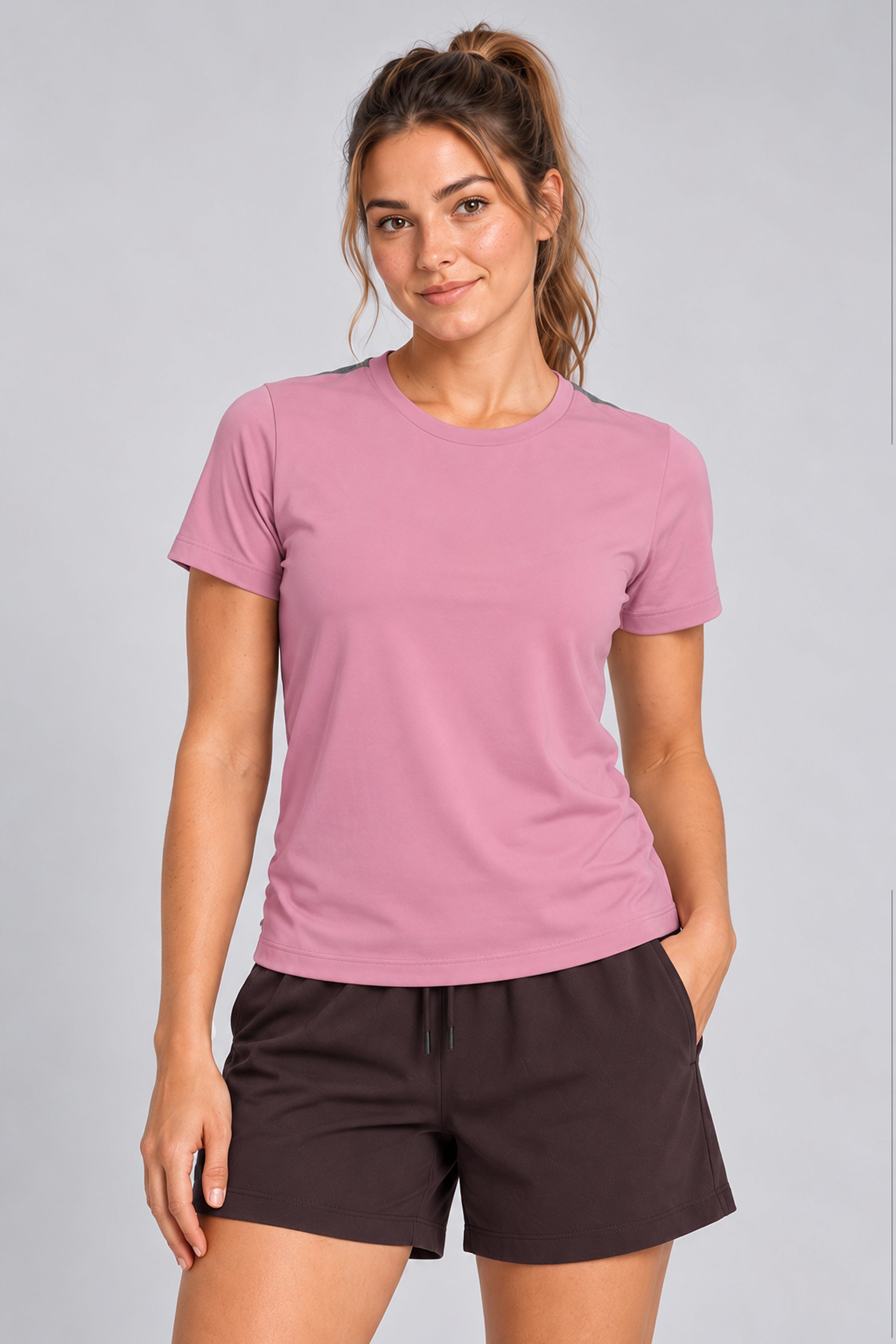 STRIDE Women's Performance Sports Tee - Pink