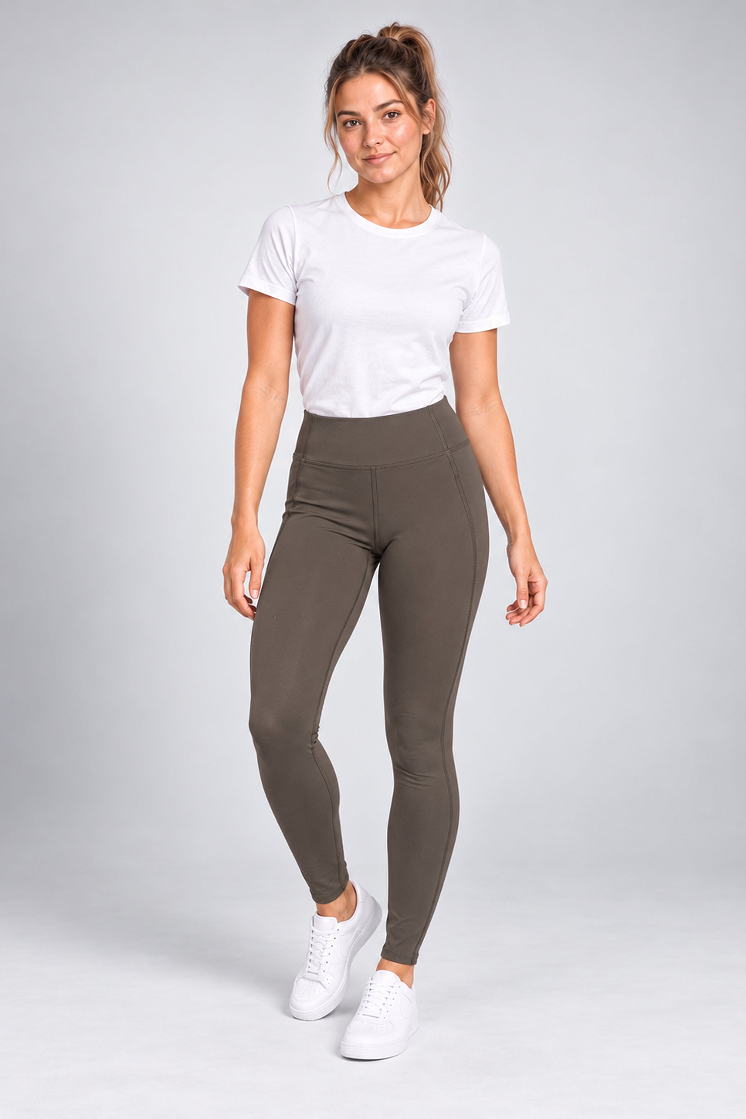 STRIDE Women's Performance Sports Legging - Iron Stone