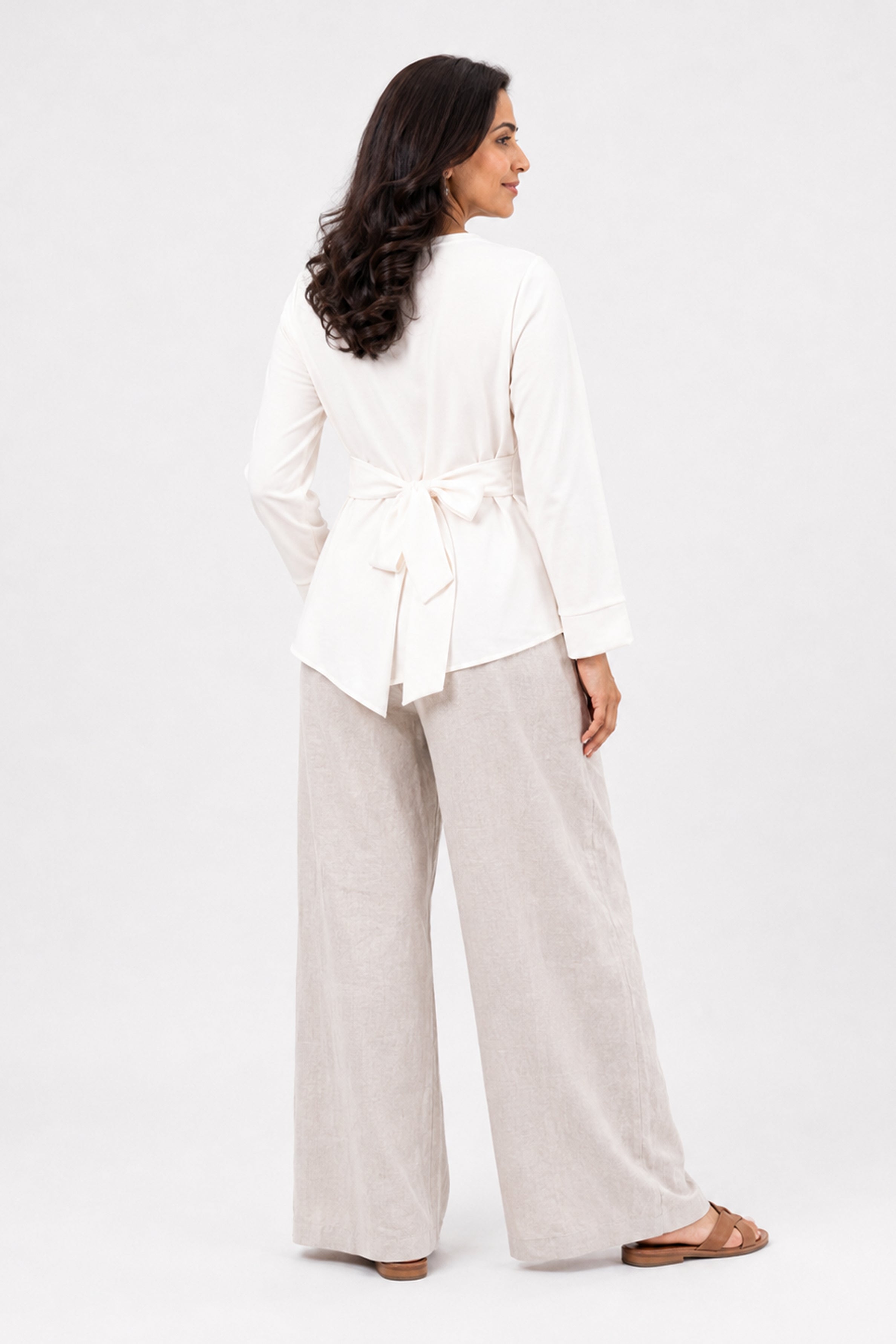 HADA Casual Relaxed Fit Blouse - Cream