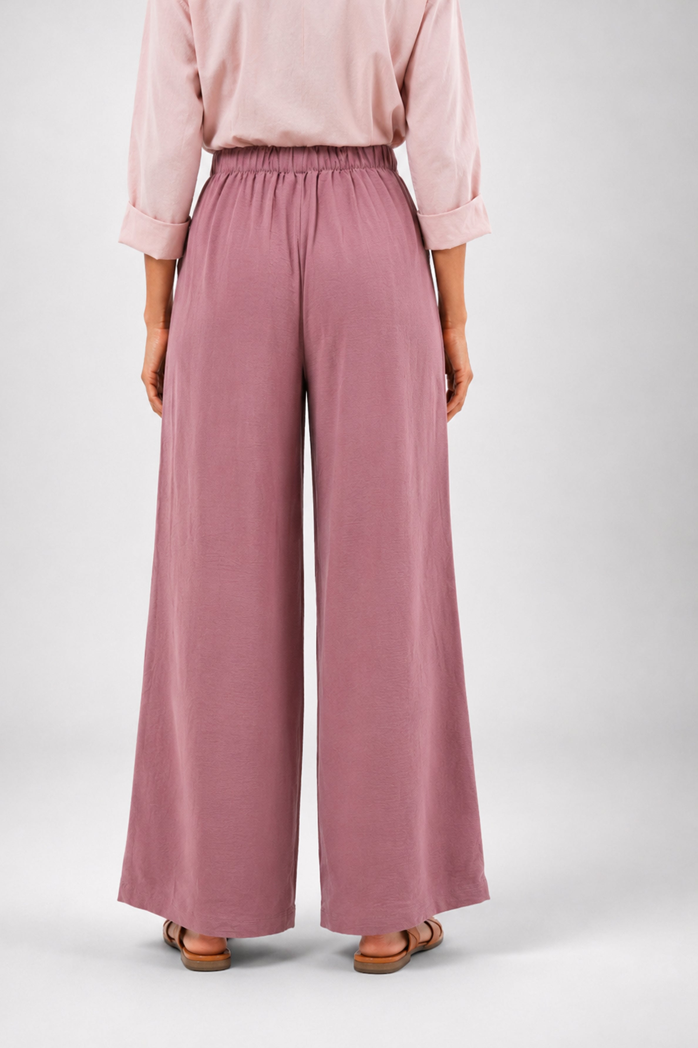 HADA Casual Relaxed Fit Pant - Dull Purple