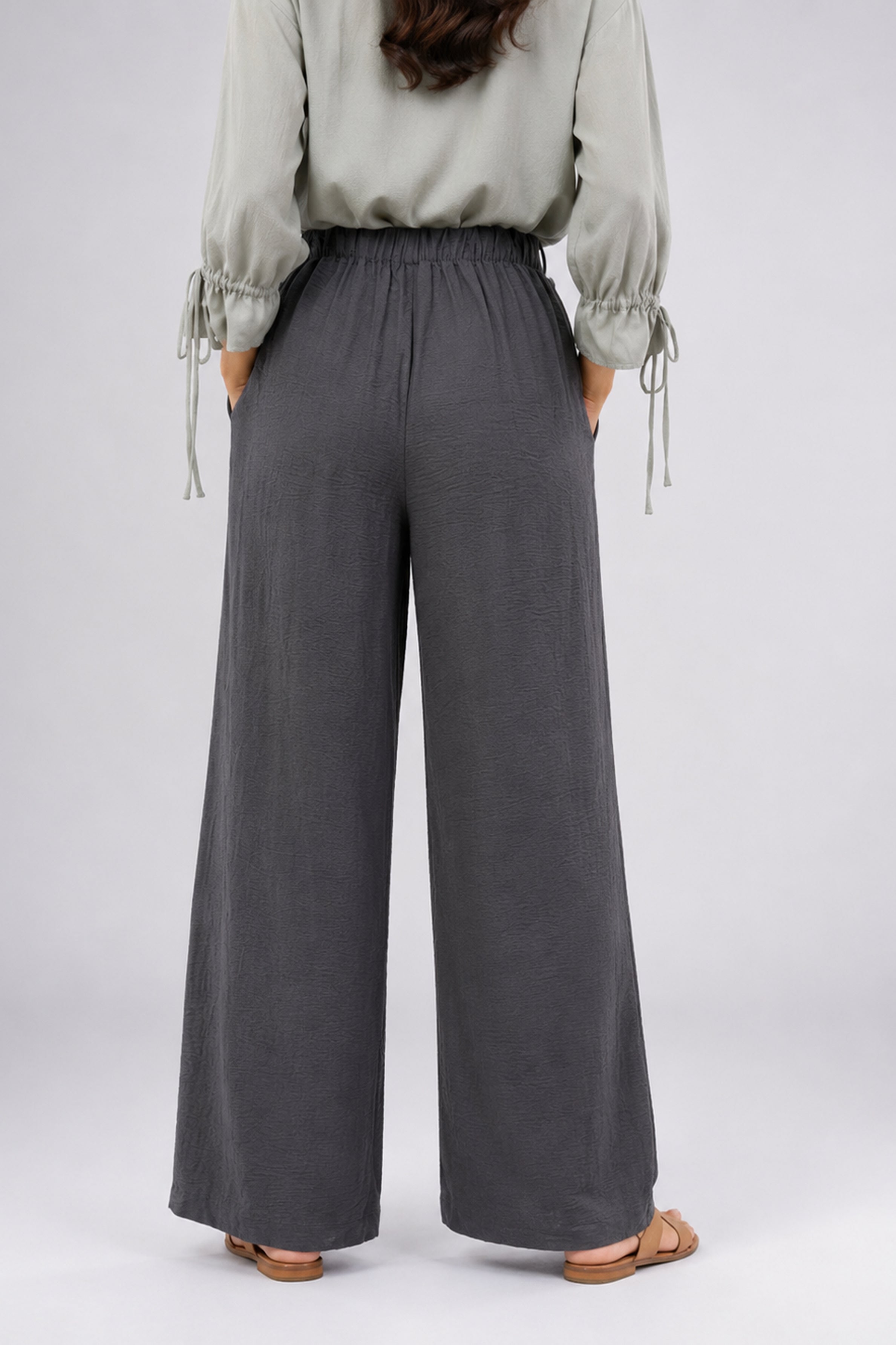 HADA Casual Relaxed Fit Pant - Dark Ash