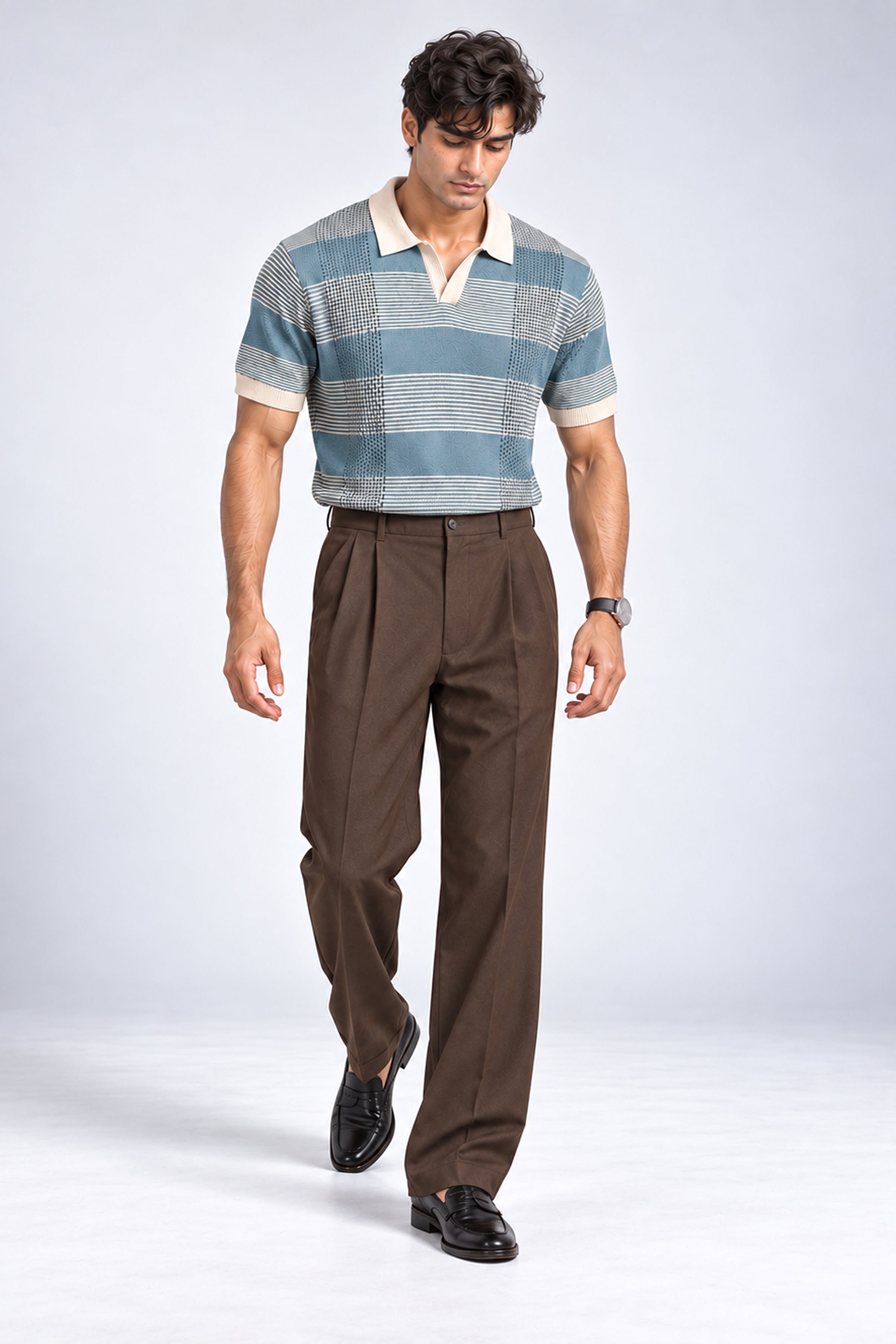 King Street Men’s POLO Tees - Sky Blue