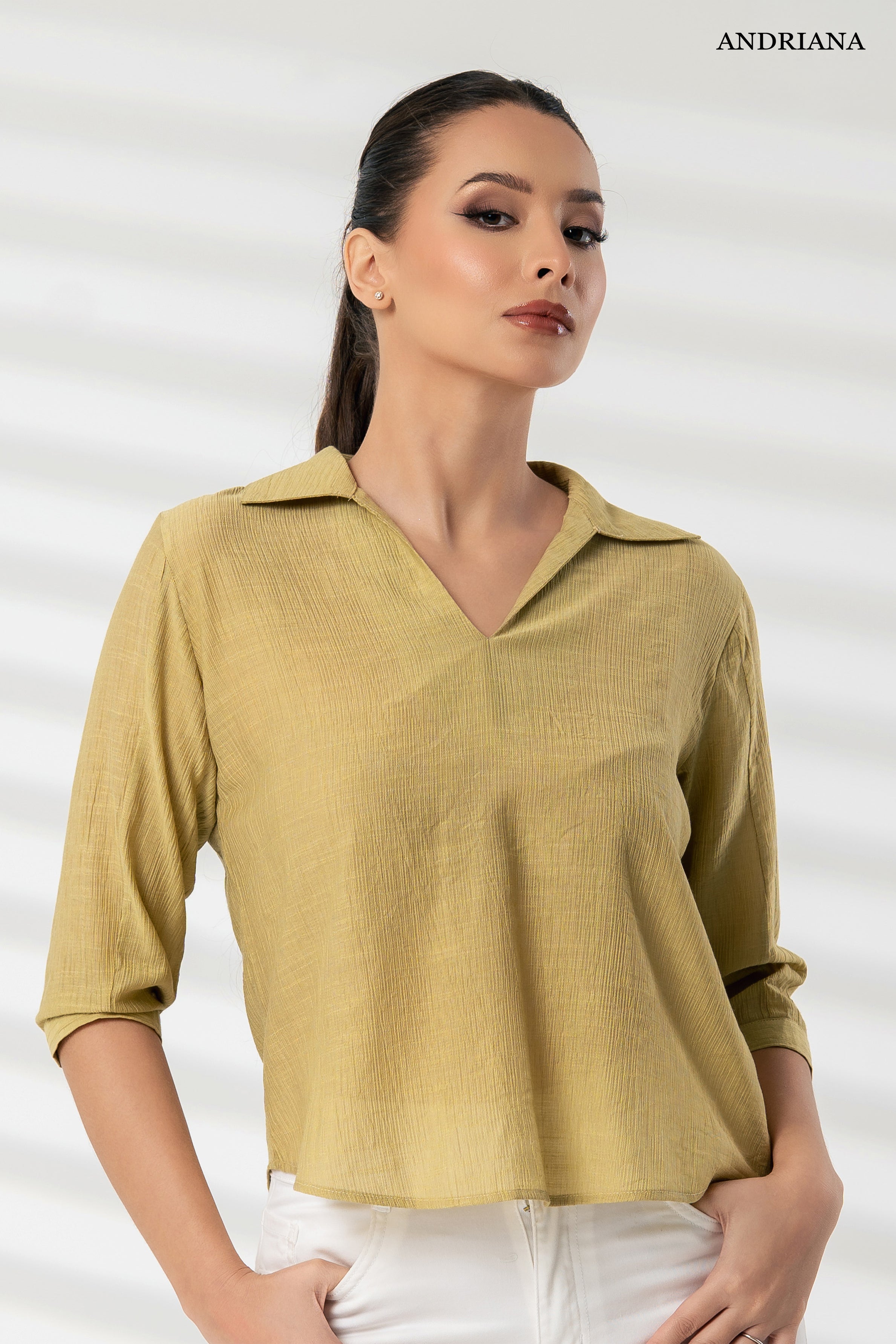 ANDRIANA Women's Formal Blouse