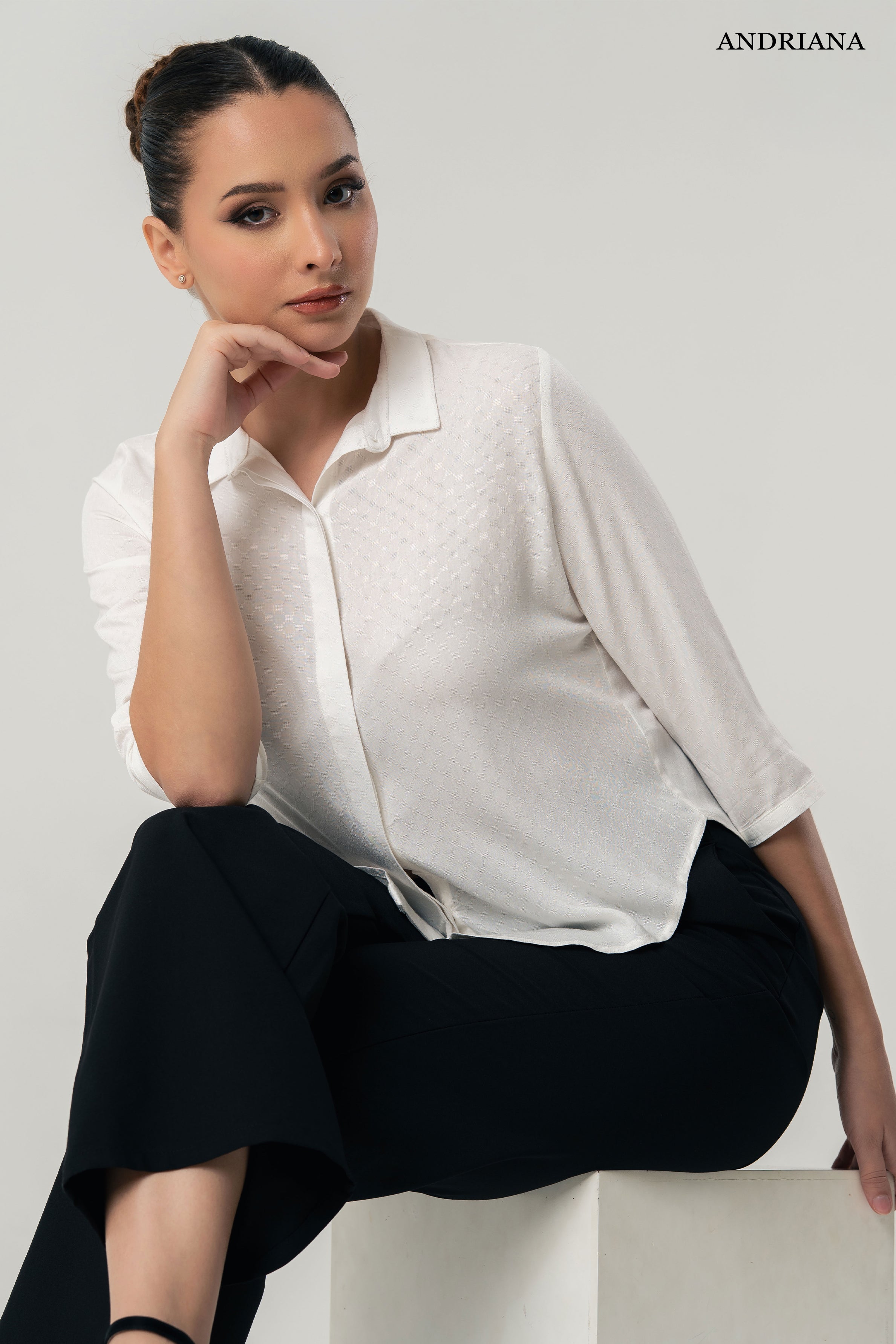 ANDRIANA Women's Formal Blouse