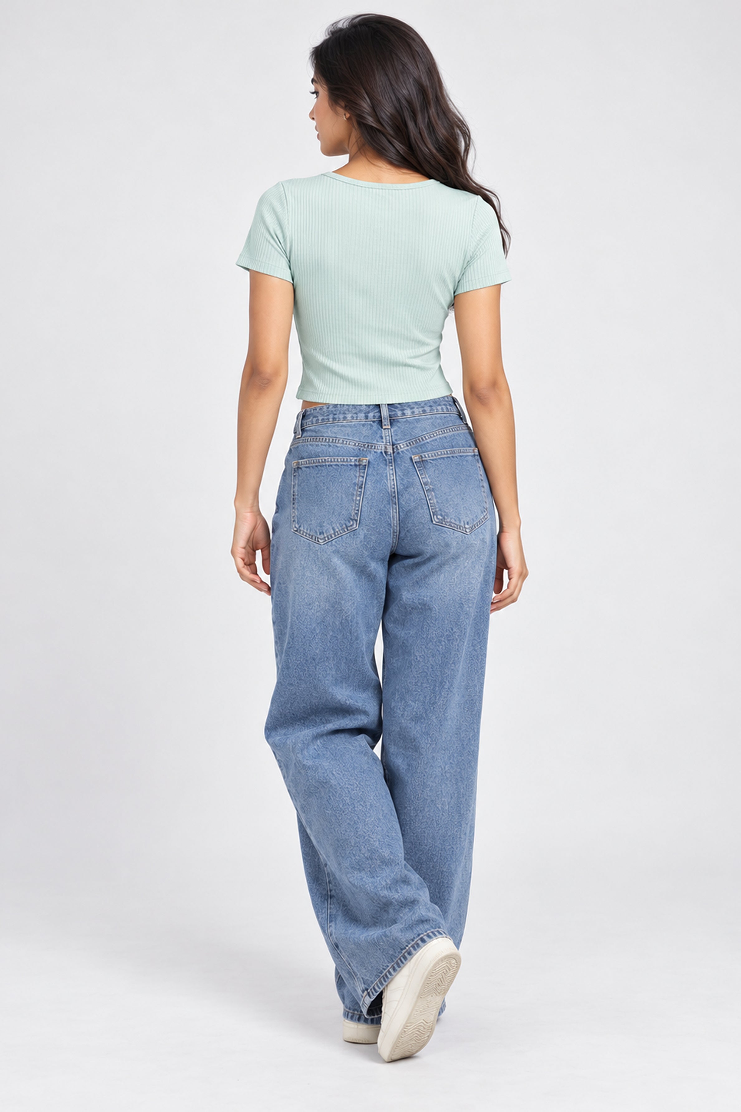 MODANO PETALS IN BLOOM Casual Top - Mint Green
