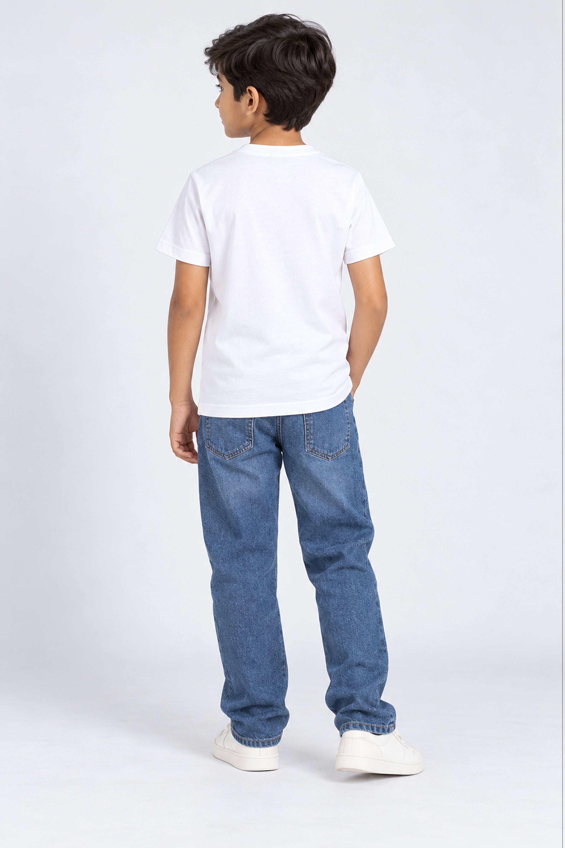 CORE Kid's Boys Crew Neck Tees - White