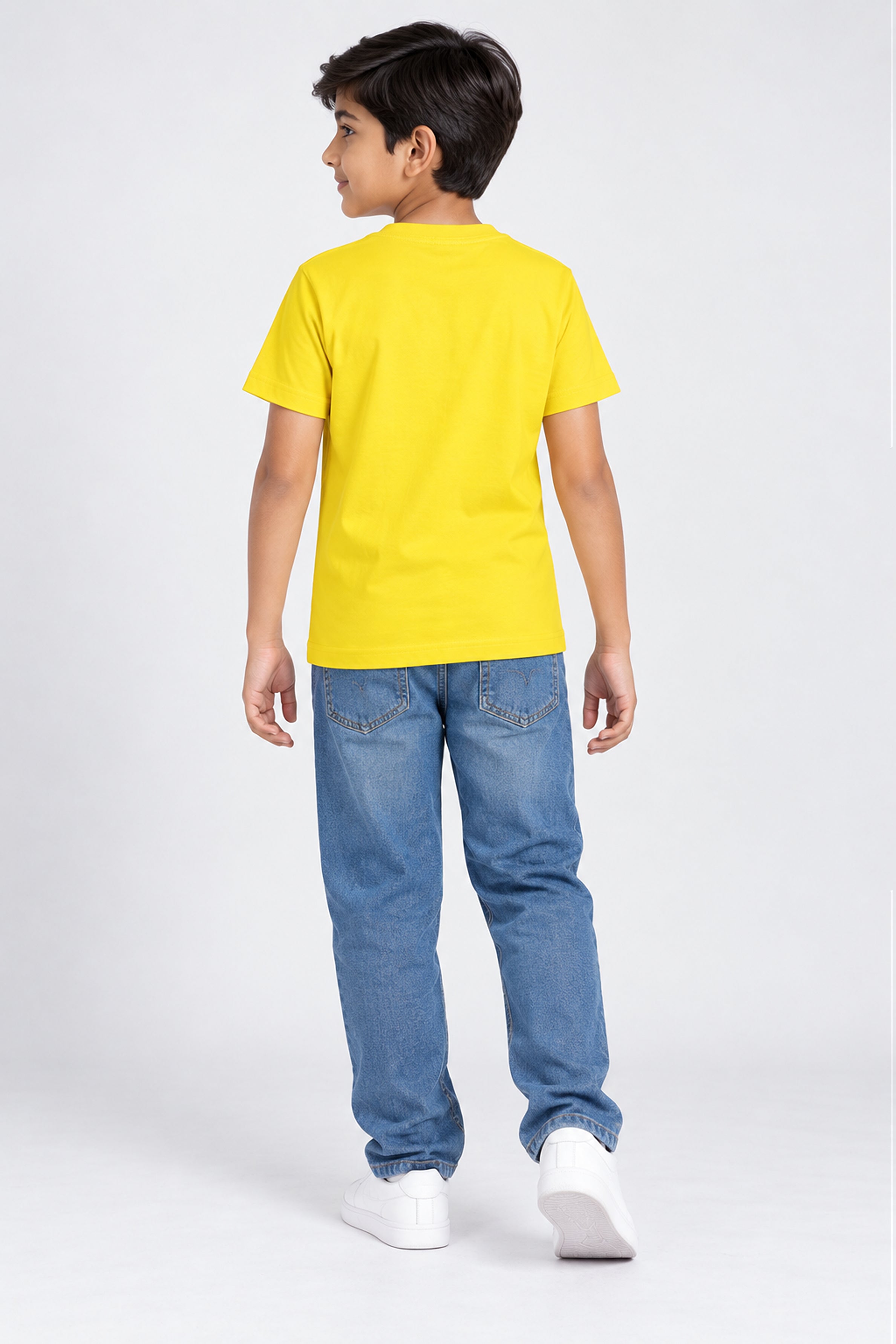 CORE Kid's Boys Crew Neck Tees - Yellow