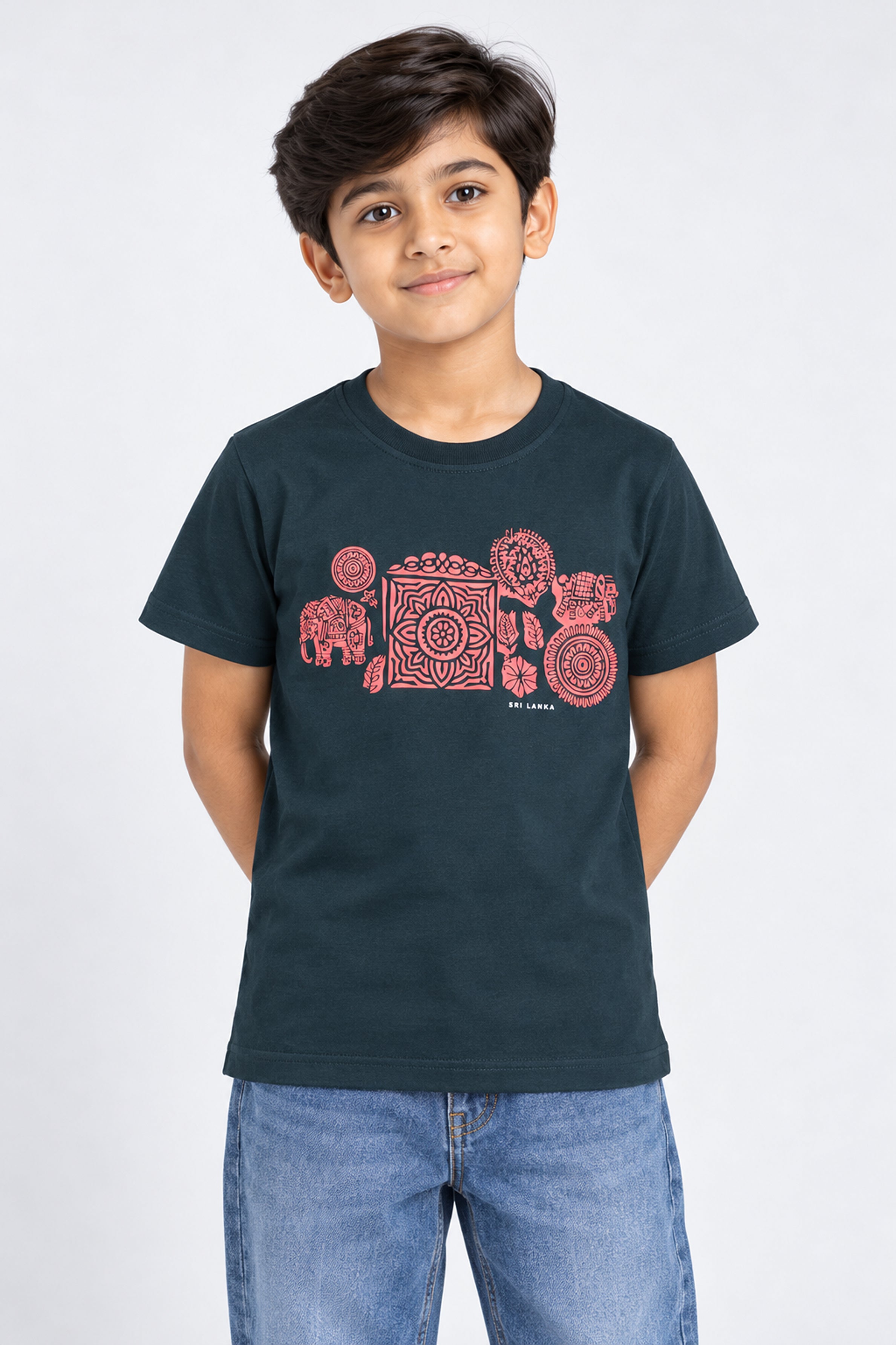 CORE Kid's Boys Crew Neck Tees - Black