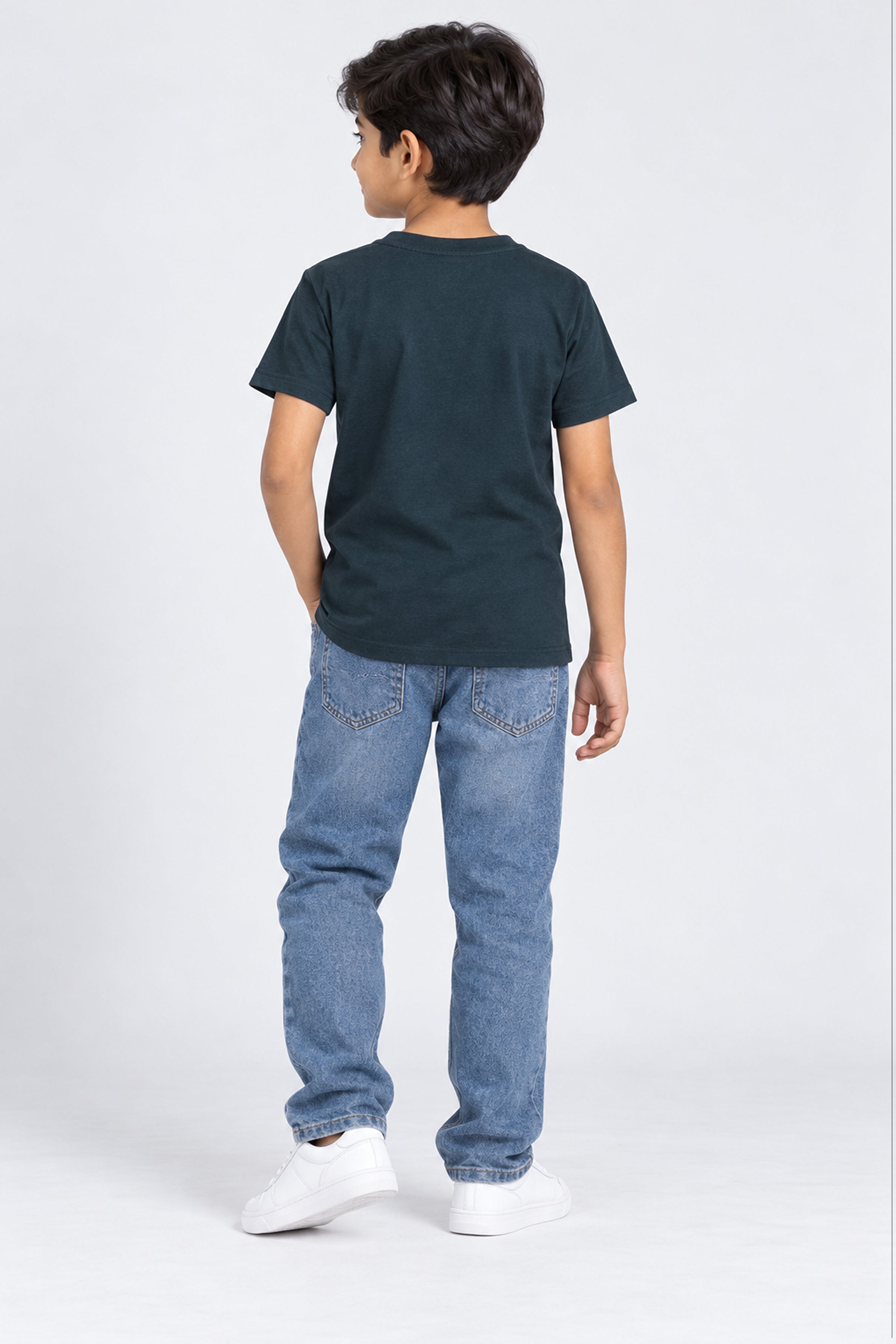 CORE Kid's Boys Crew Neck Tees - Black