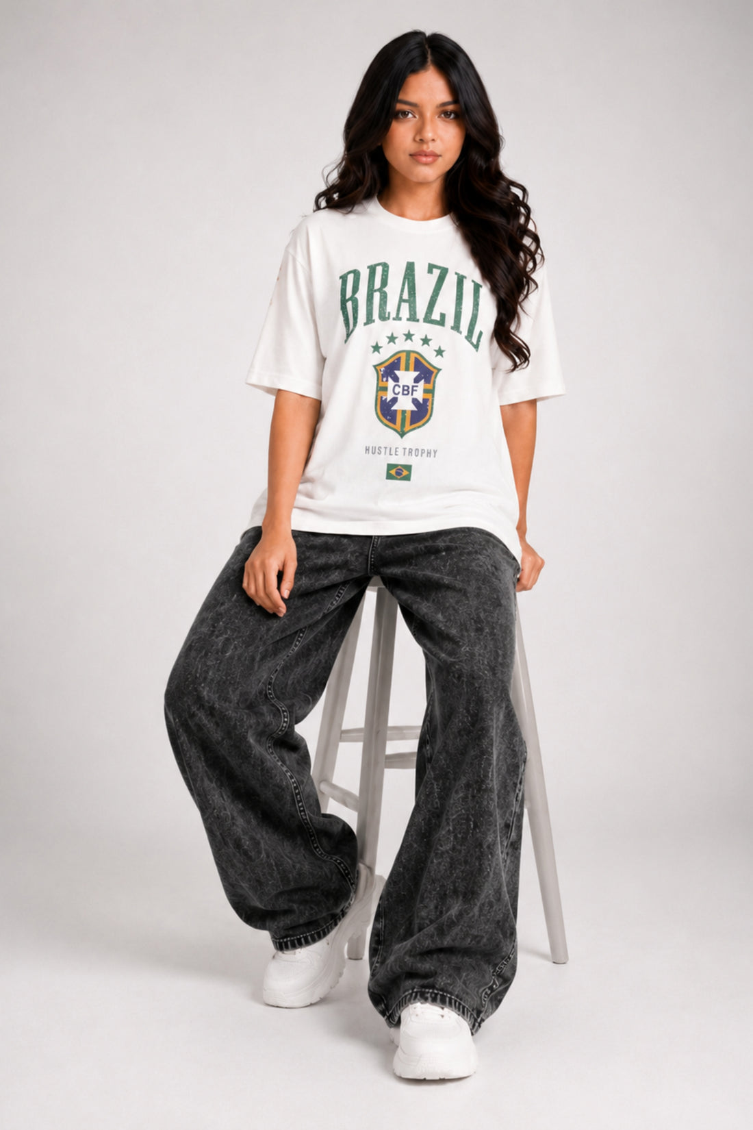 HUSTLE FIFA Unisex Relax Fit T-Shirt - Brazil
