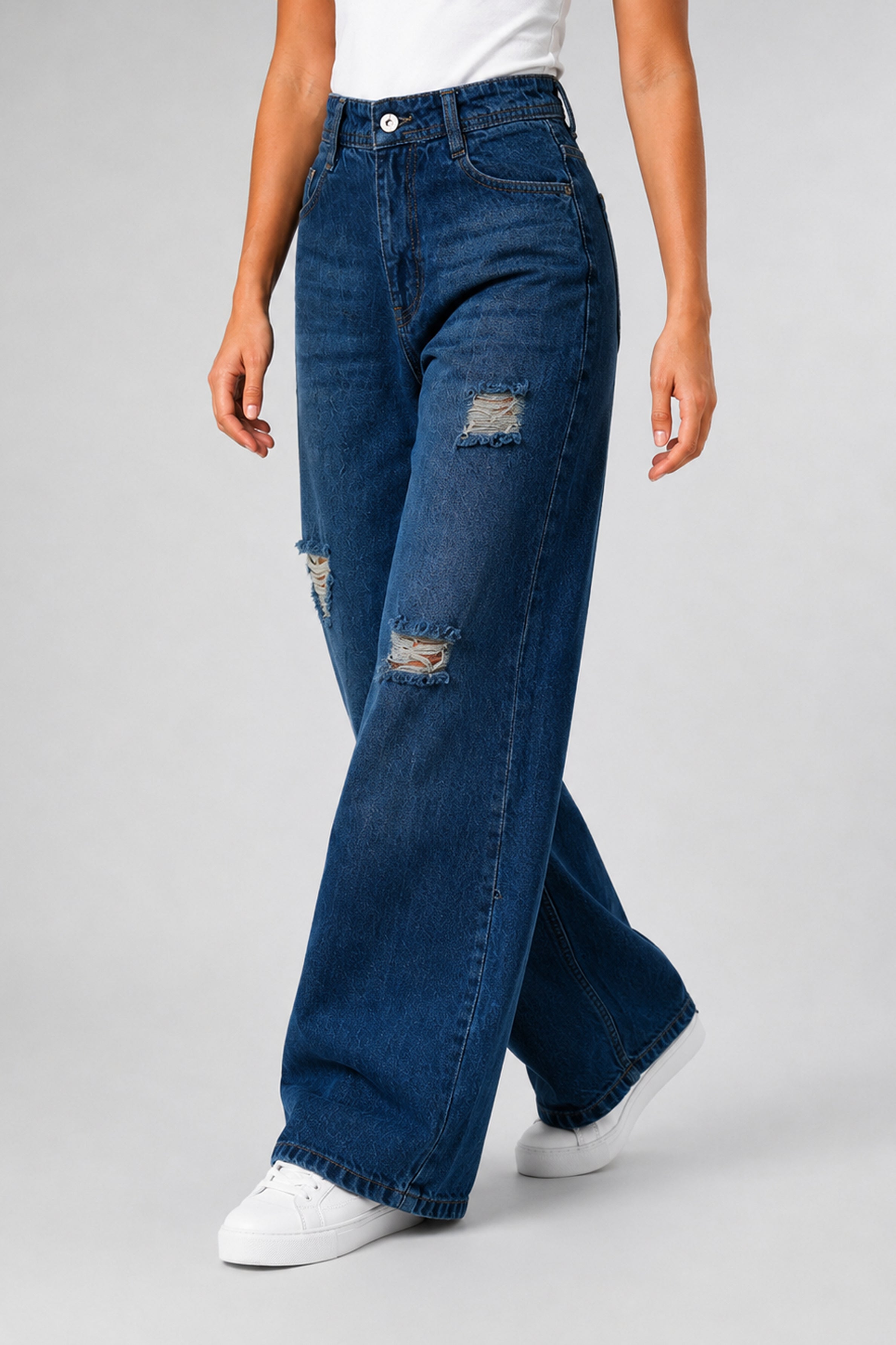 MODANO Women's Jeans - Dark Blue