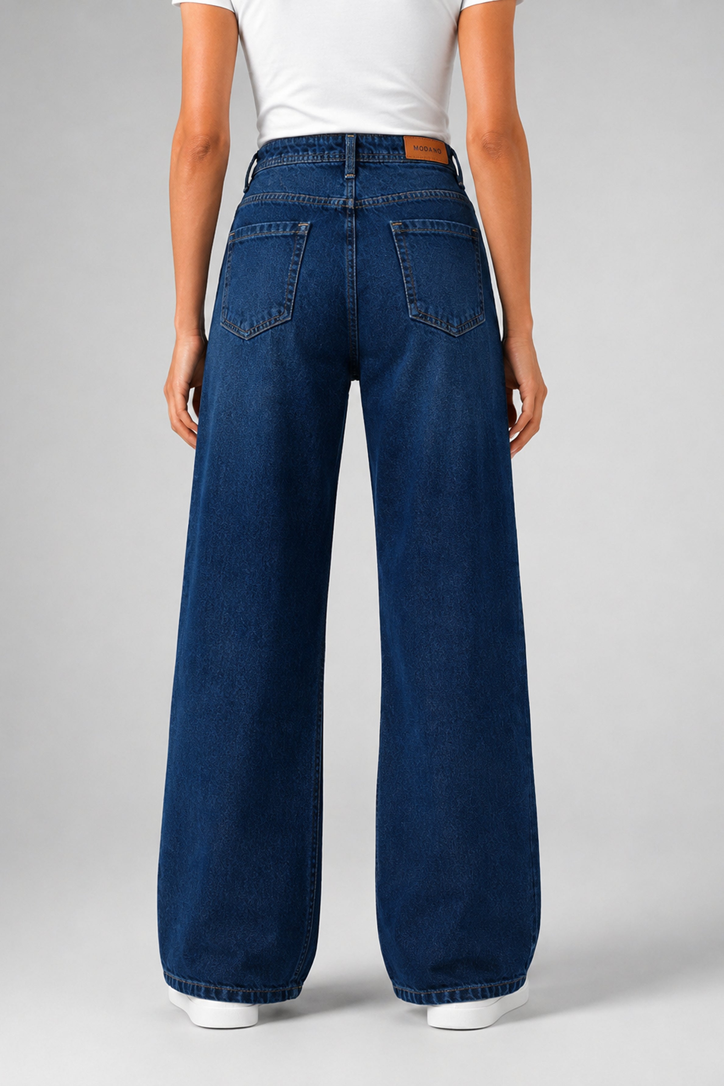 MODANO Women's Jeans - Mid Blue