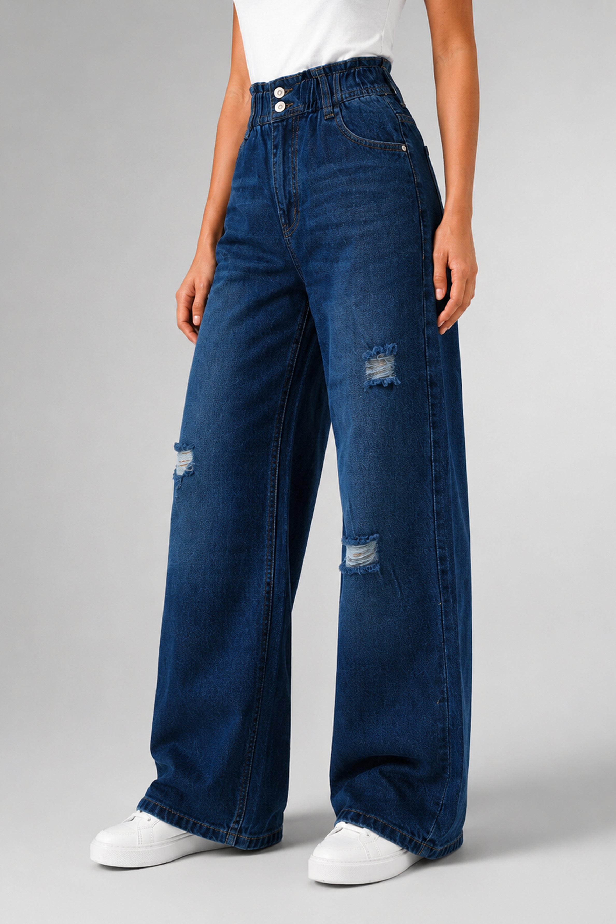 MODANO Women's Jeans - Mid Blue