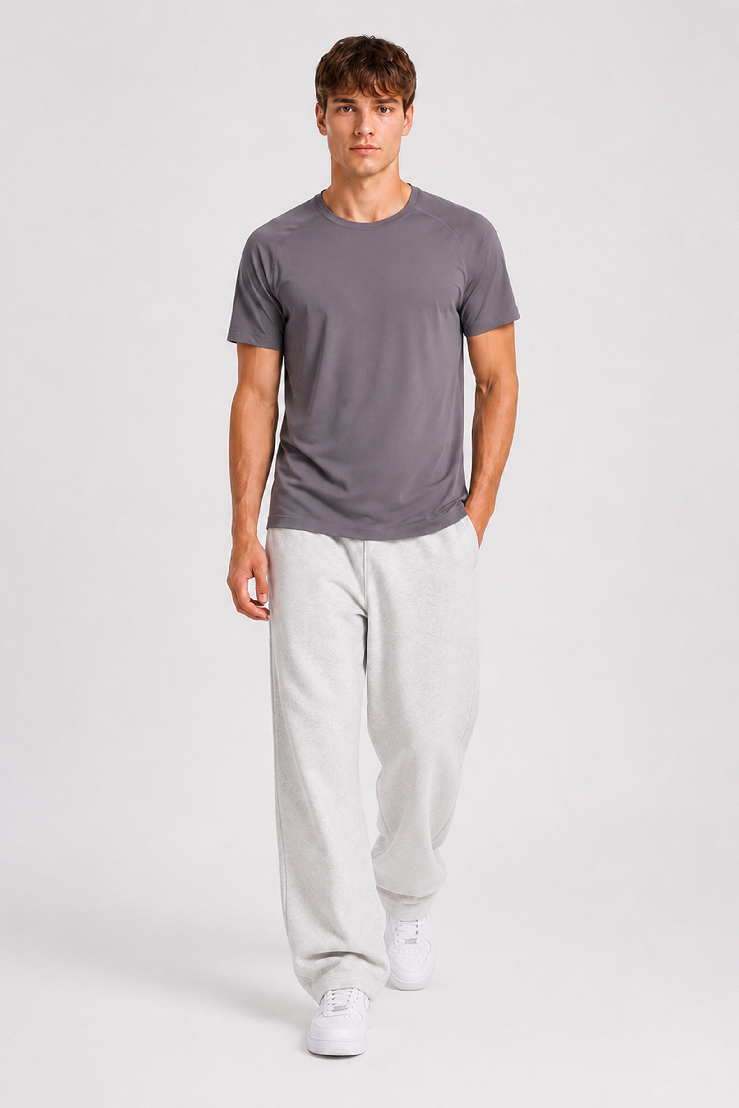 STRIDE Men’s Performance Sports Tee - Stone