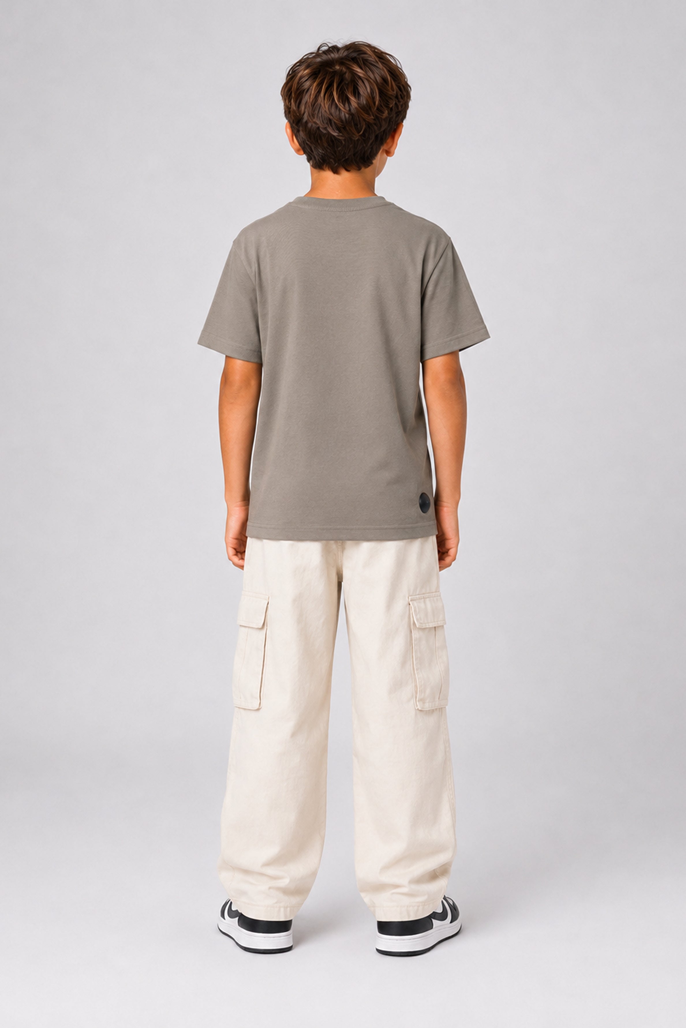 HUSTLE JUNIOR Crew Neck Tees - Olive