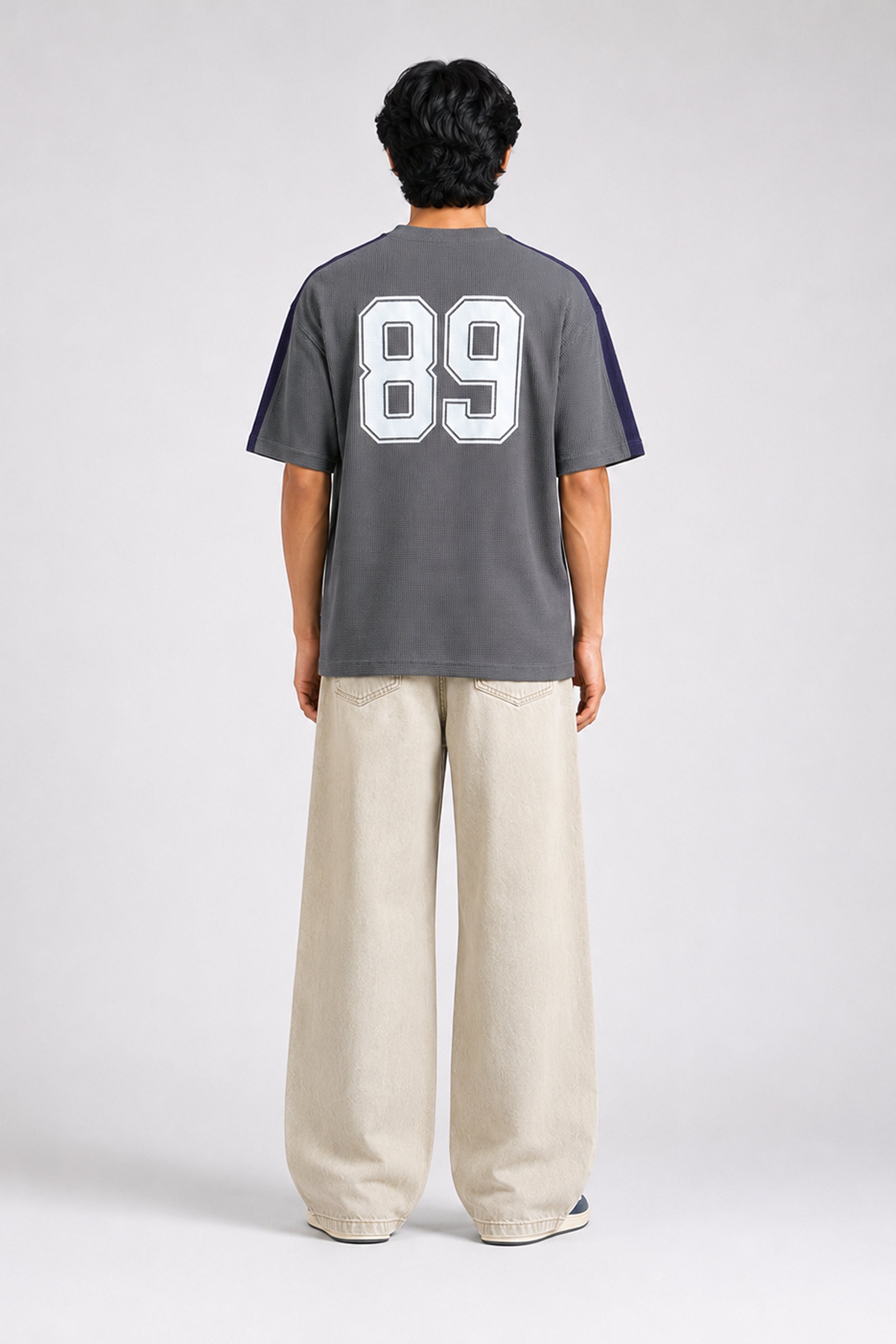 HUSTLE Men's Oversized T-Shirt – Gray