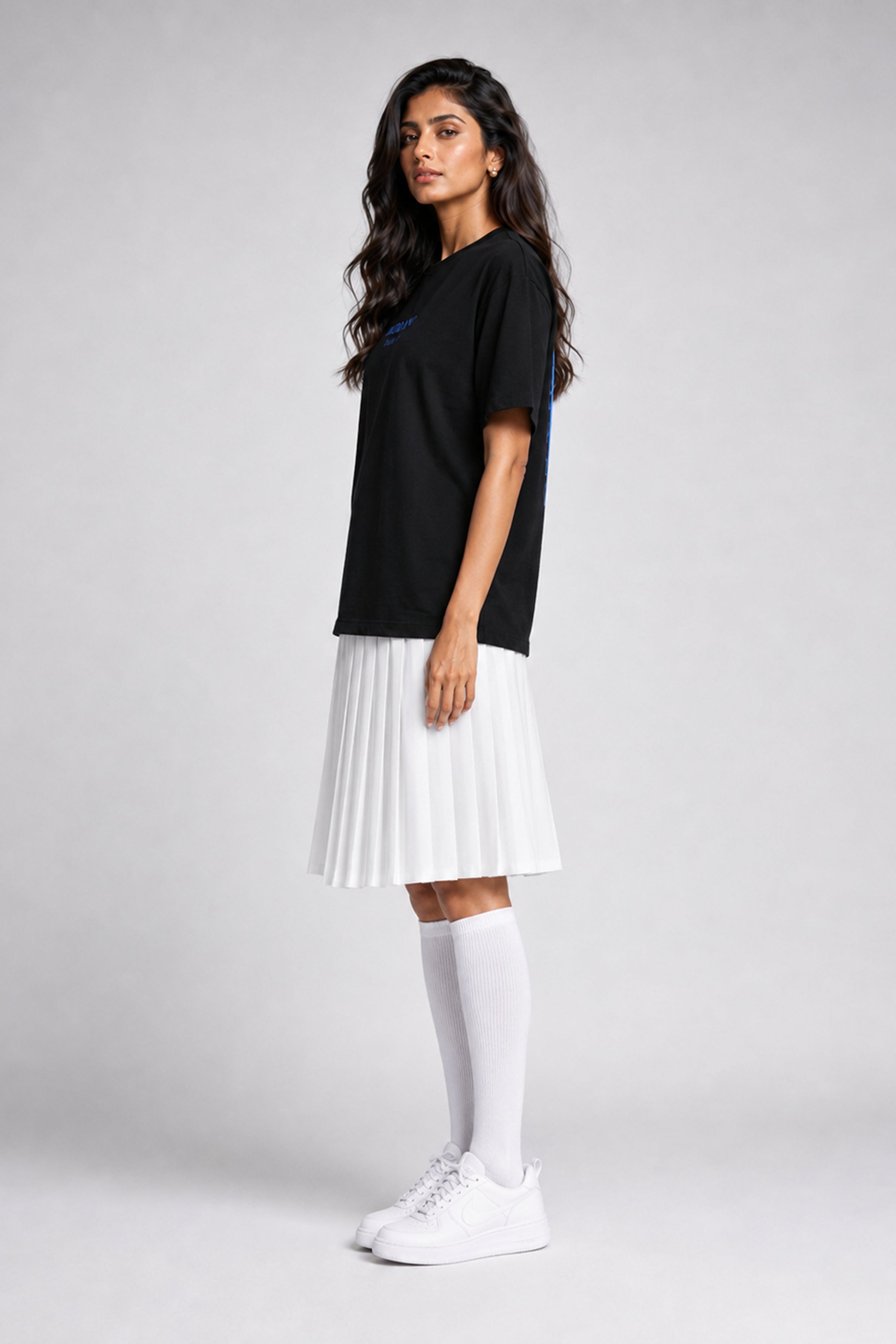 MODANO Pickleball Crew Neck Oversized Tees - Black