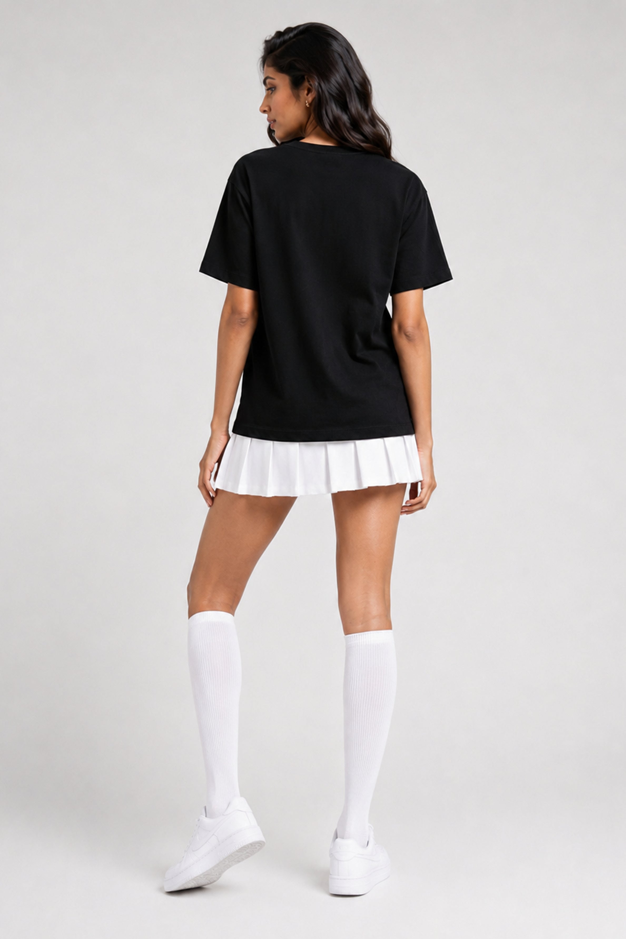 MODANO Pickleball Crew Neck Oversized Tees - Black