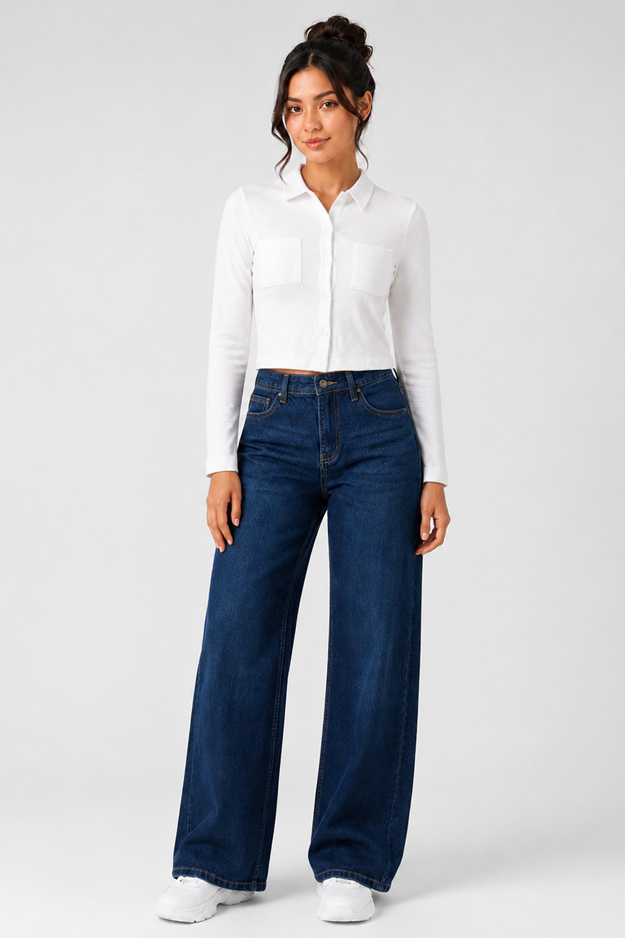 BASIC DROP MODANO Women's Casual Top - Off White