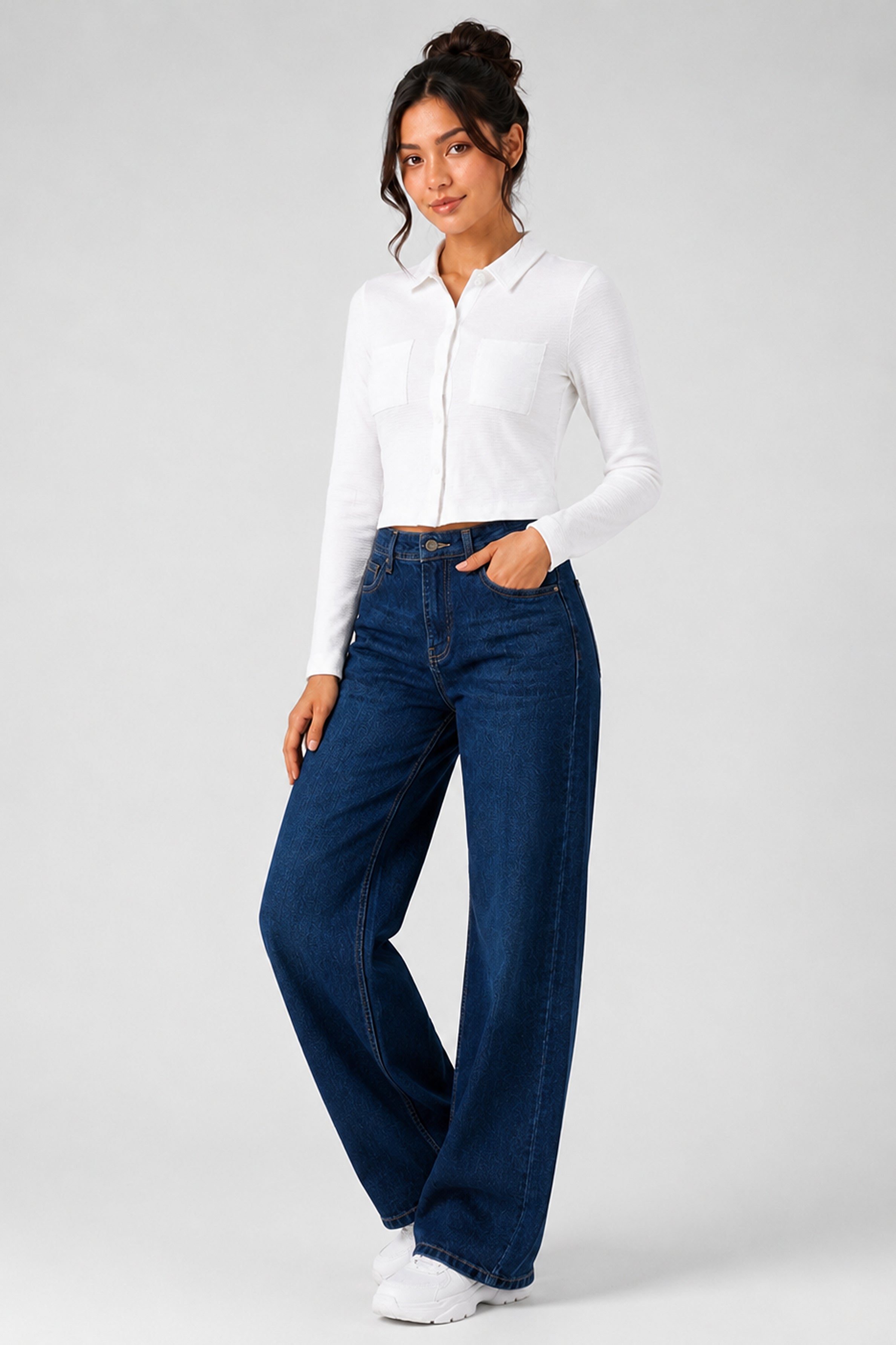 BASIC DROP MODANO Women's Casual Top - Off White