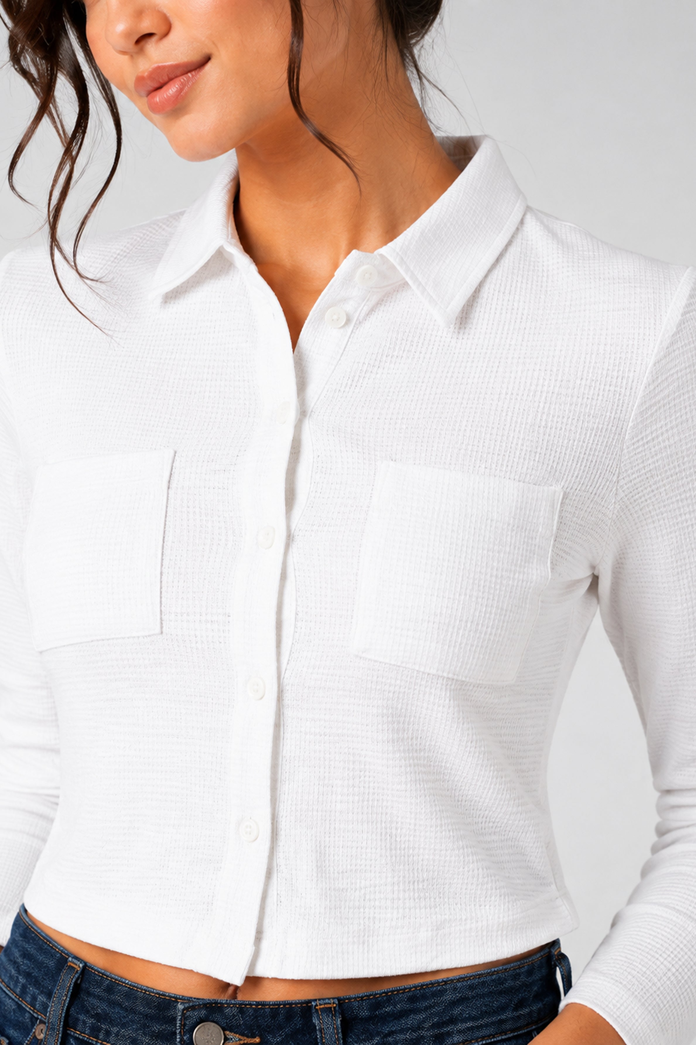BASIC DROP MODANO Women's Casual Top - Off White