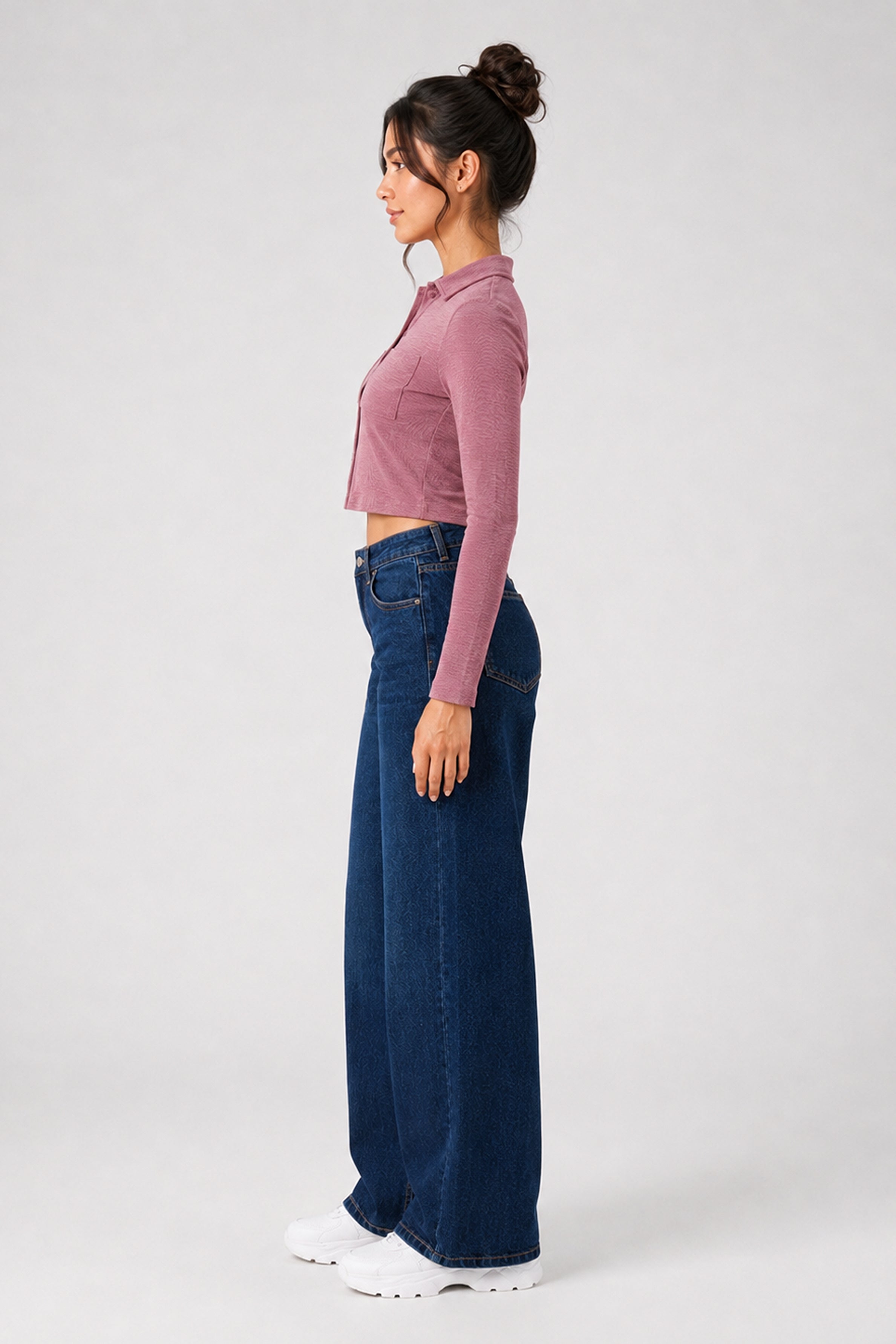 BASIC DROP MODANO Women's Casual Top - Pink