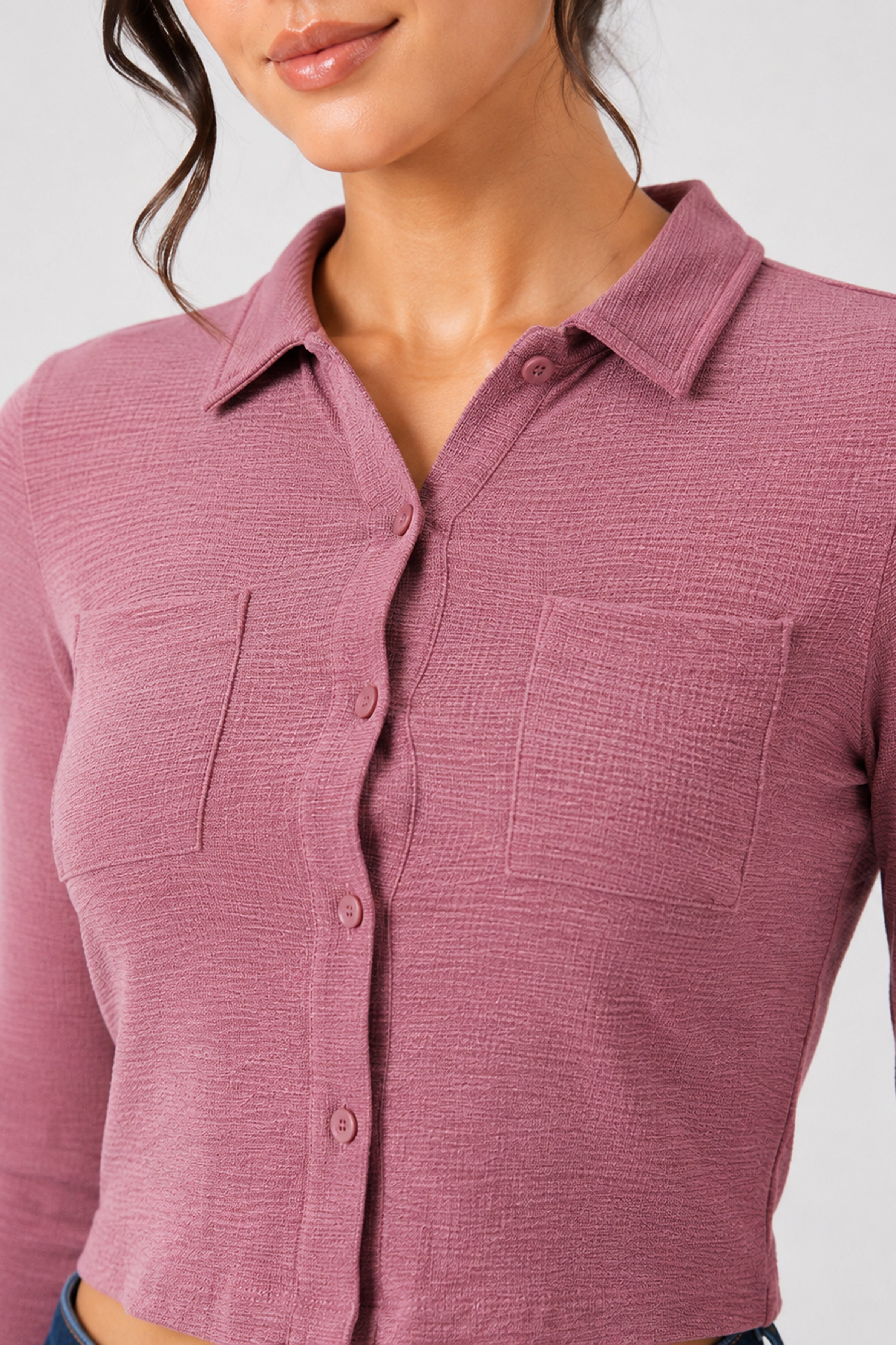 BASIC DROP MODANO Women's Casual Top - Pink