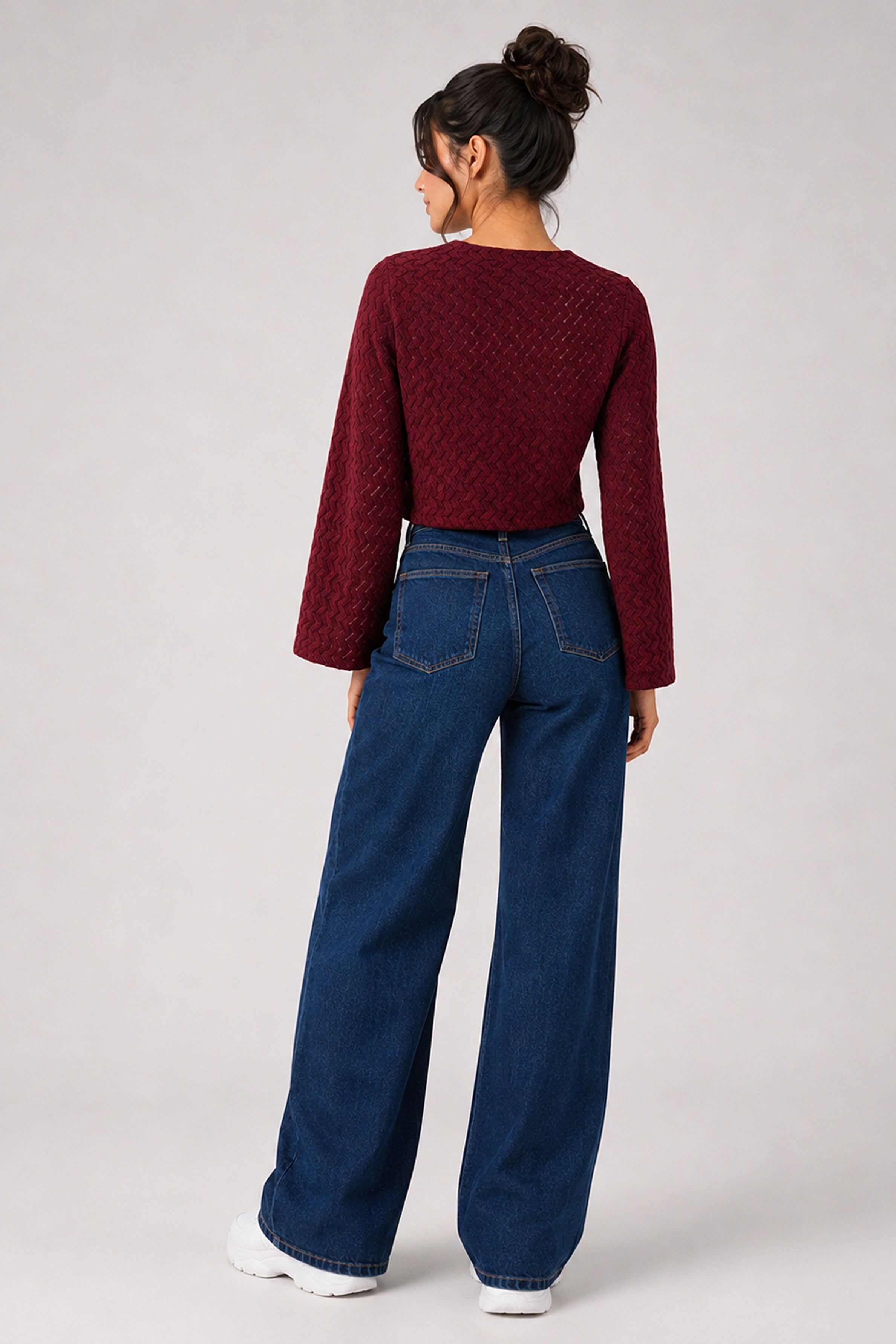 BASIC DROP MODANO Women's Casual Top - Maroon