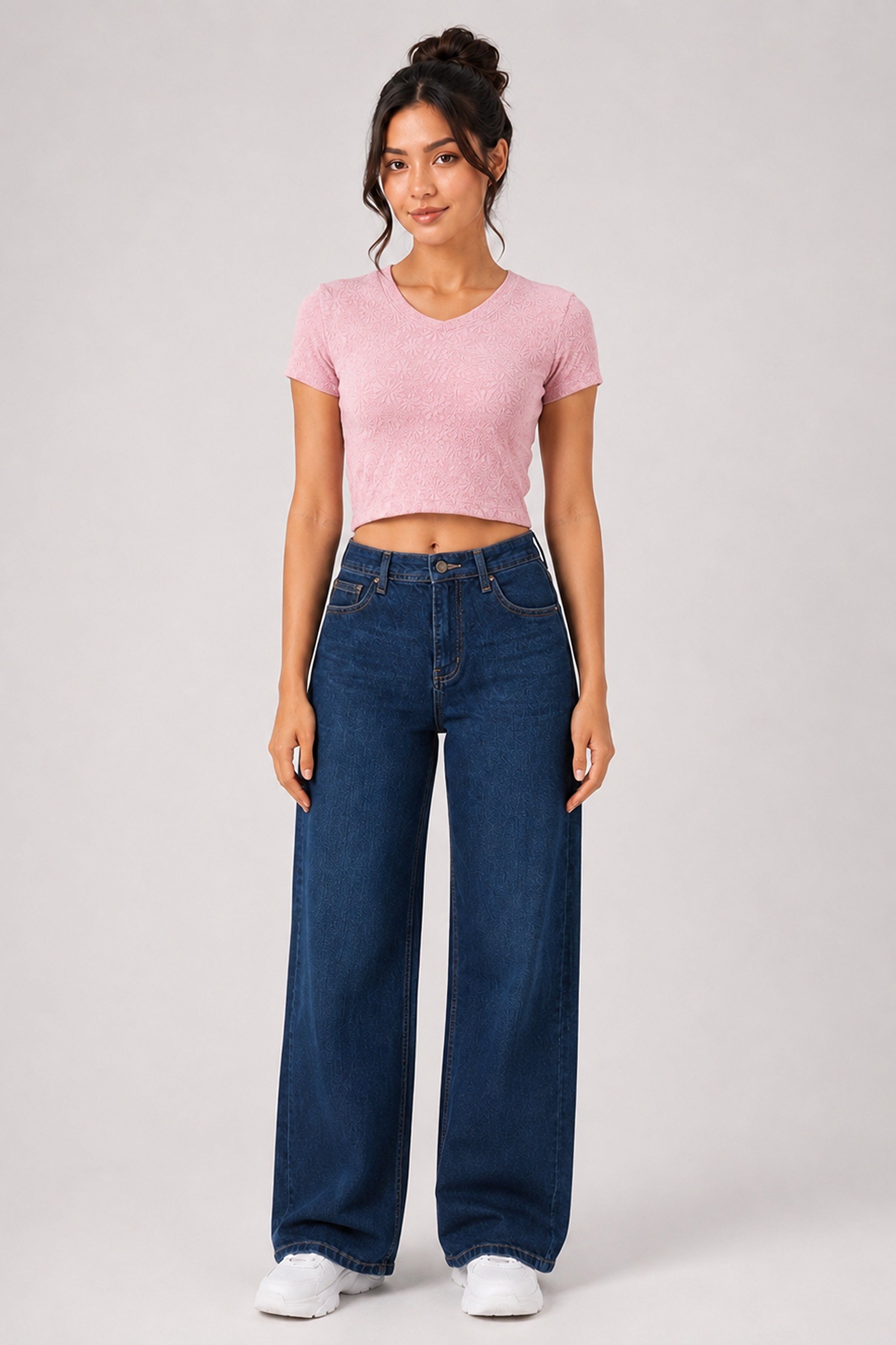 BASIC DROP MODANO Women's Casual Top - Pink