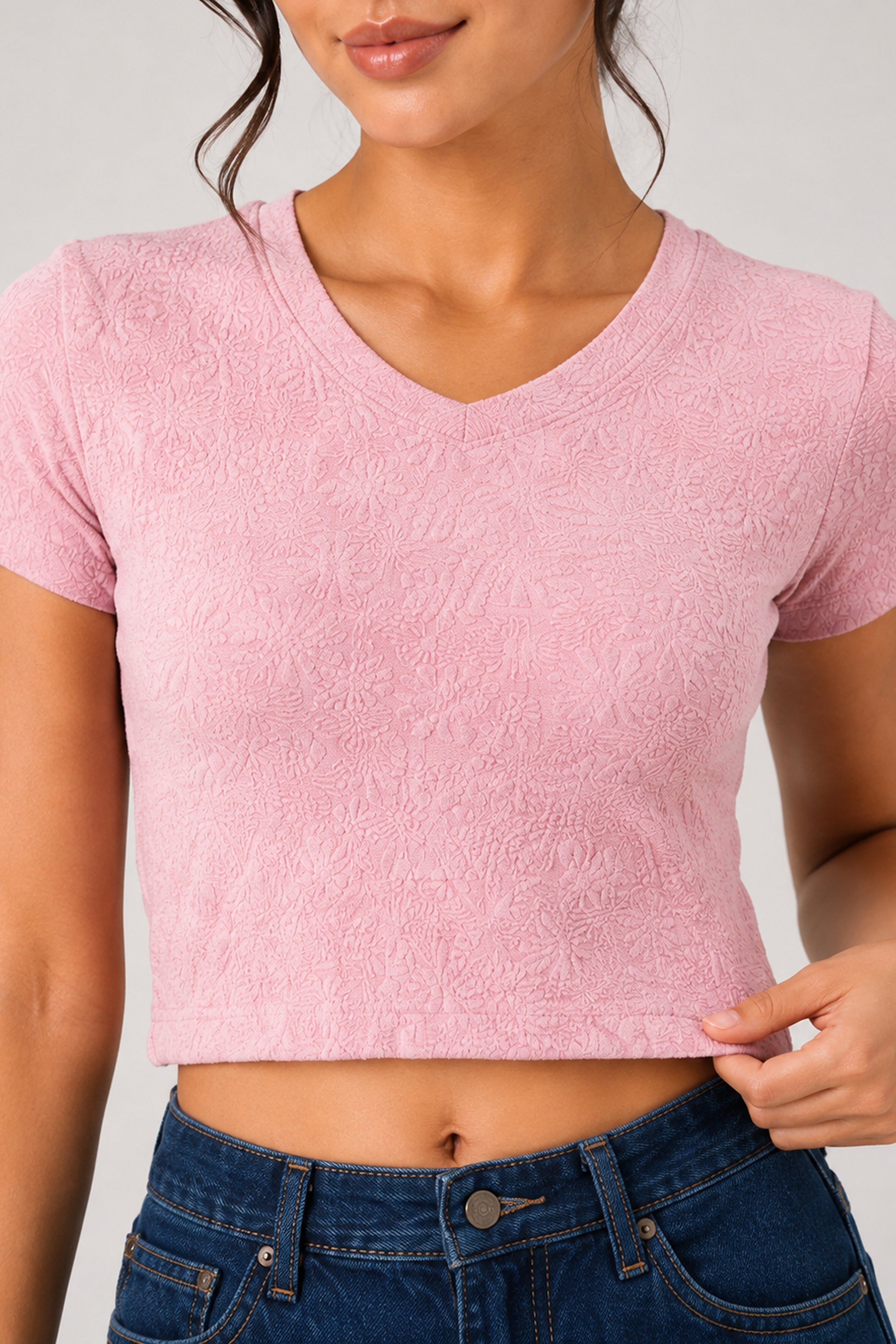 BASIC DROP MODANO Women's Casual Top - Pink