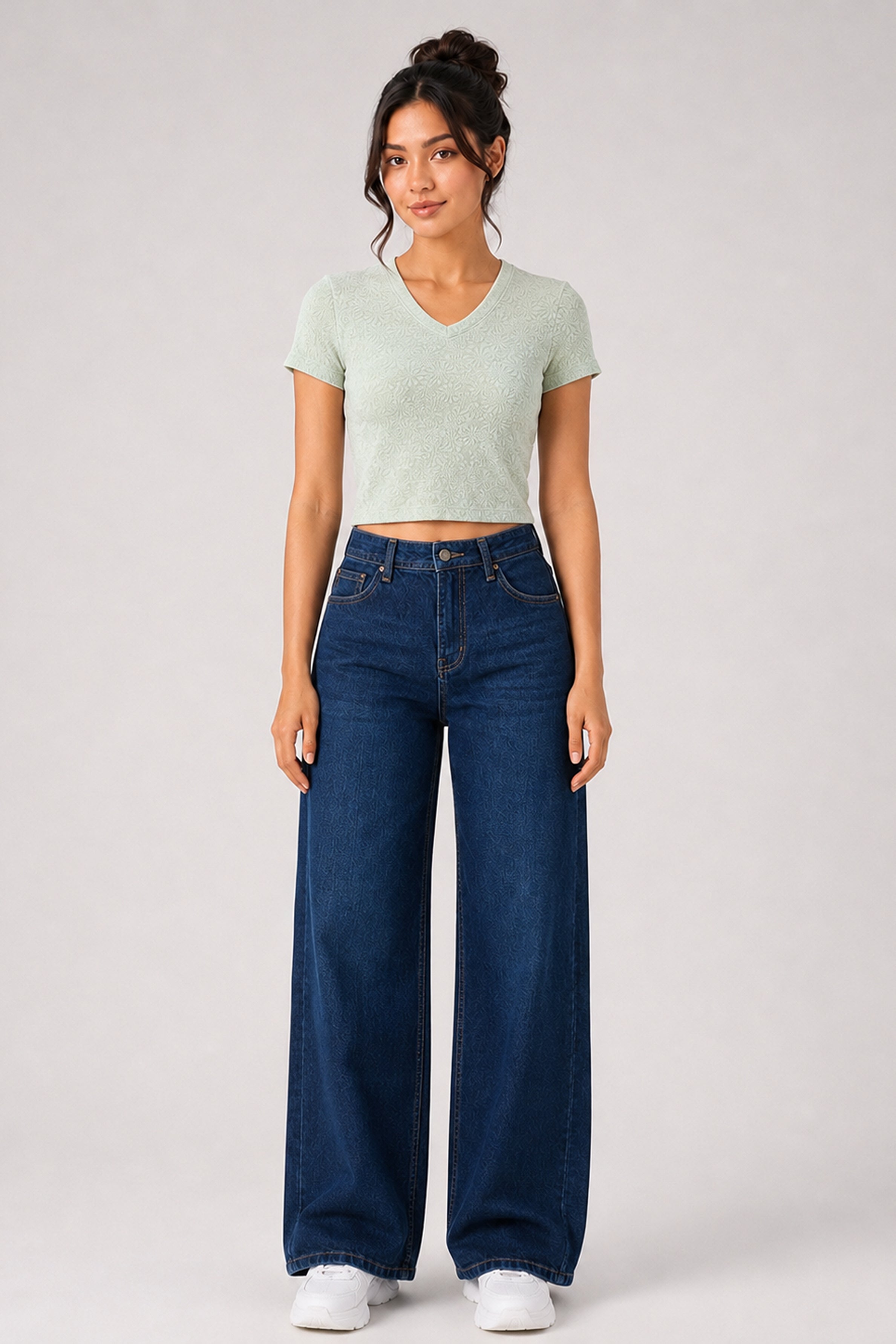 BASIC DROP MODANO Women's Casual Top - Green