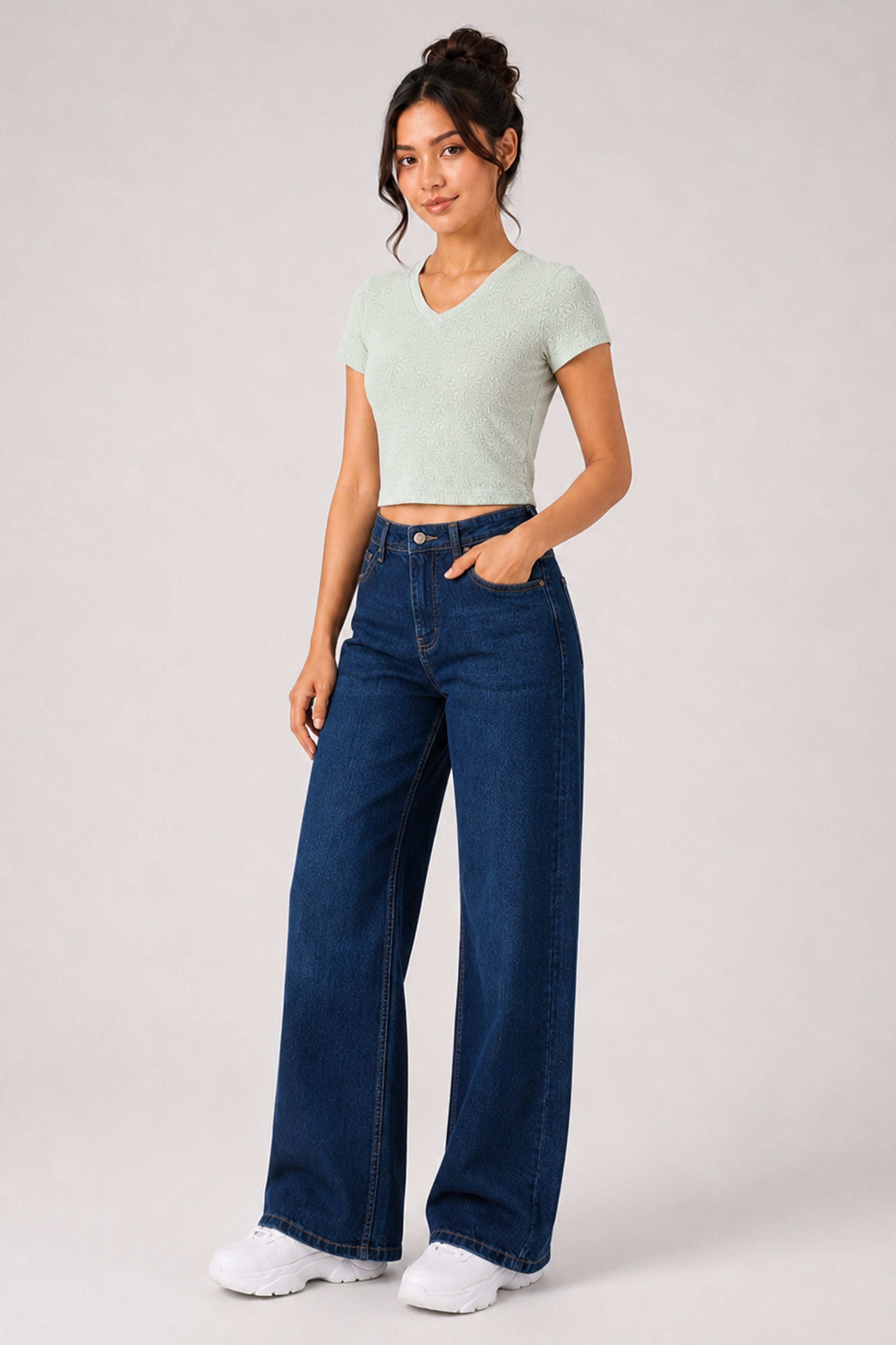 BASIC DROP MODANO Women's Casual Top - Green