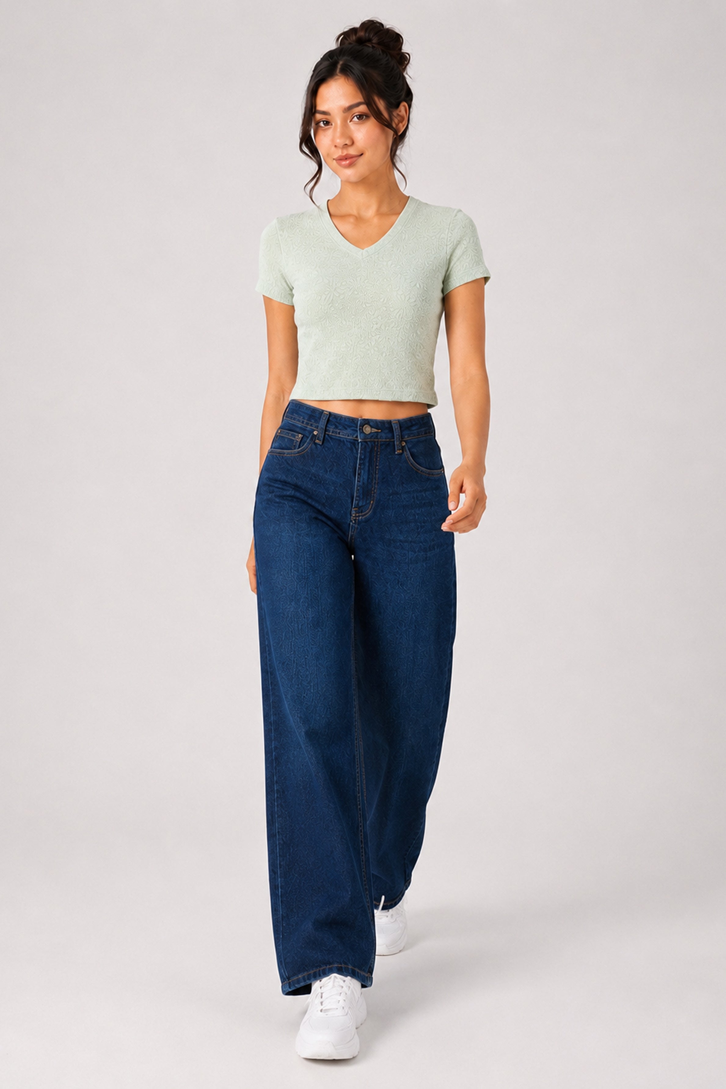 BASIC DROP MODANO Women's Casual Top - Green