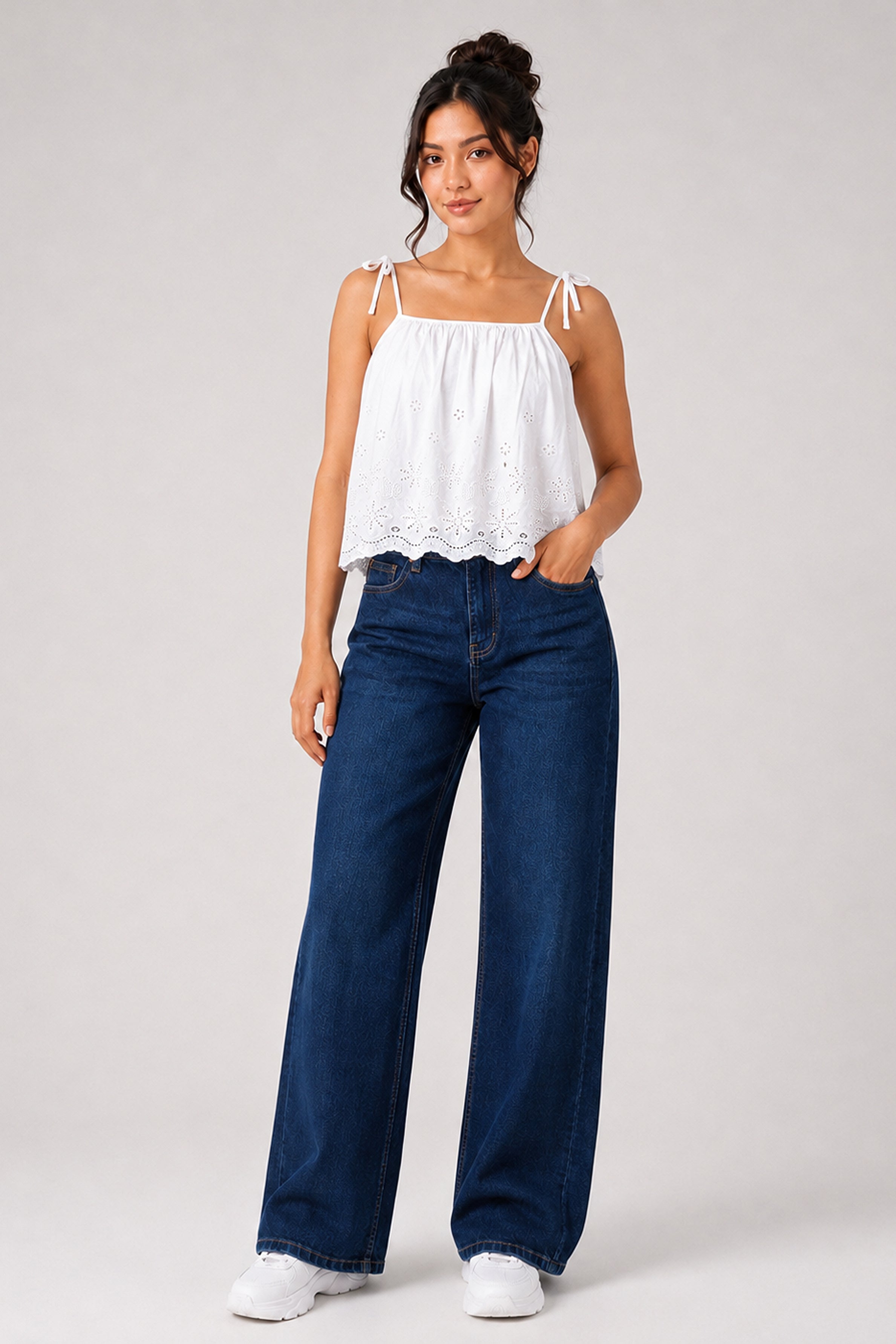 Lemon Capsule MODANO Casual Top - White
