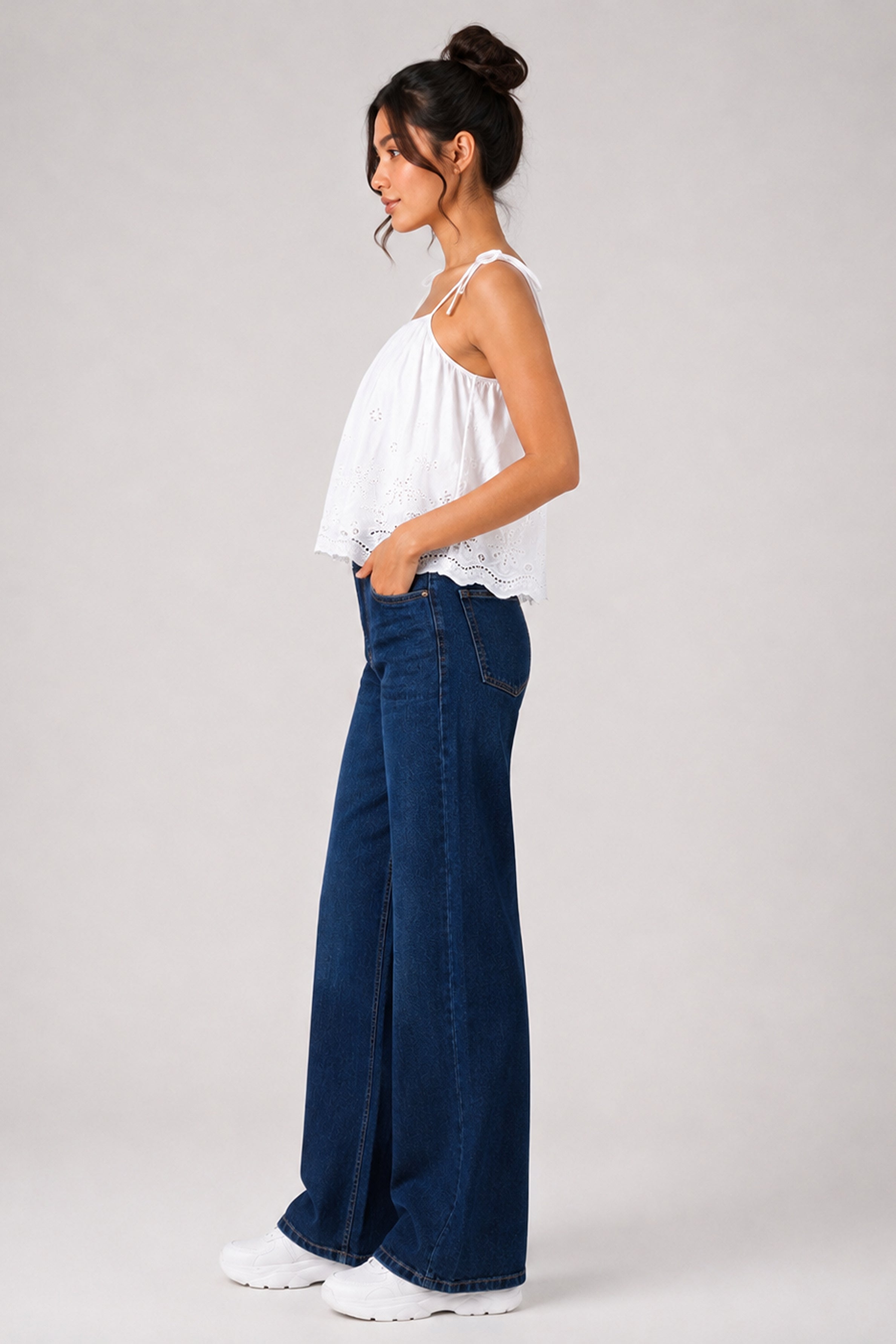 Lemon Capsule MODANO Casual Top - White