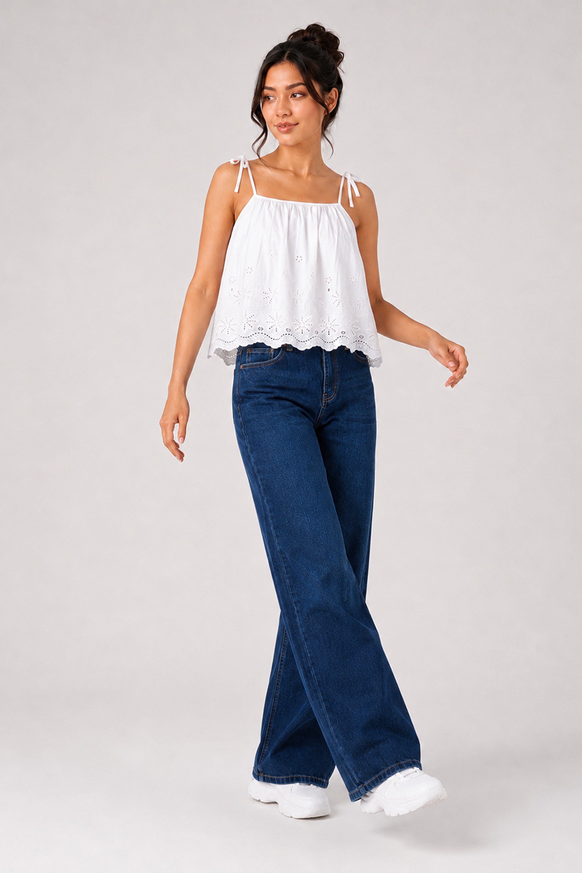Lemon Capsule MODANO Casual Top - White