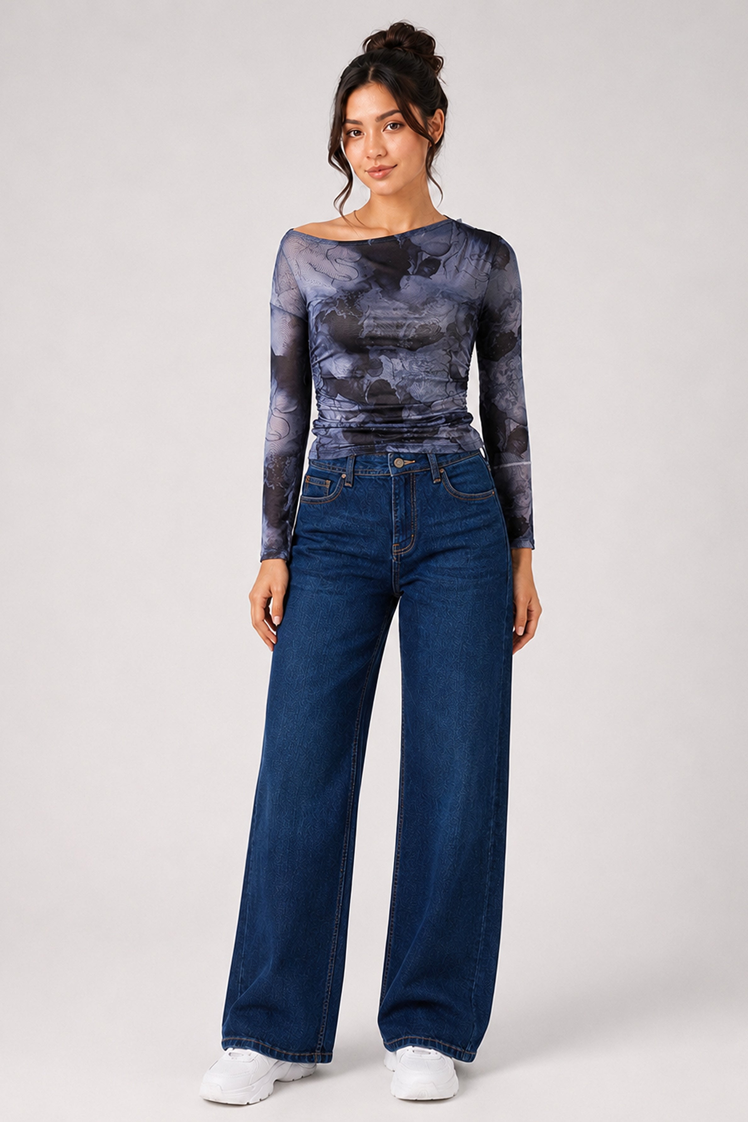 BASIC DROP MODANO Women's Casual Top - Stone