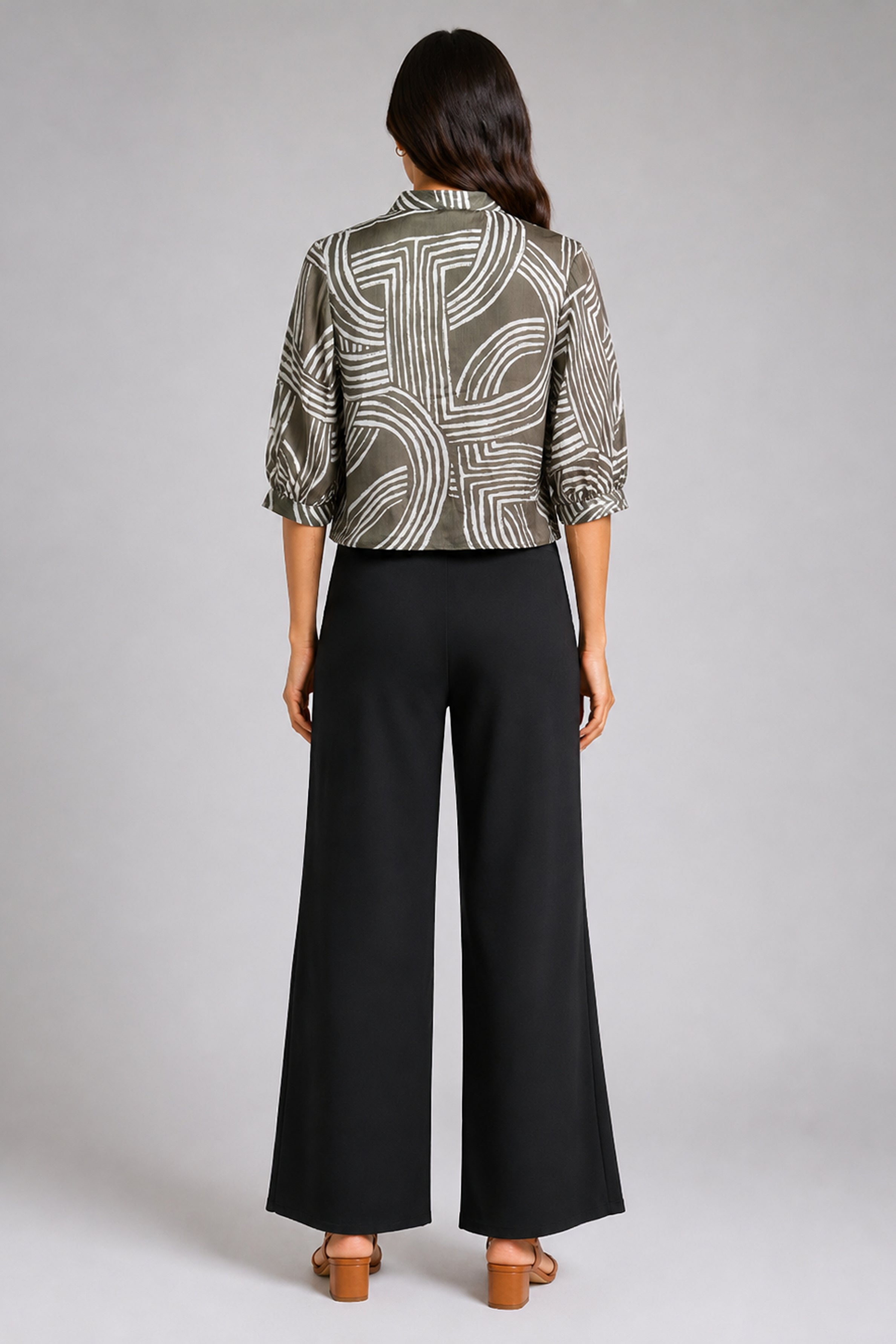 Envogue Formal Blouse - Olive Green