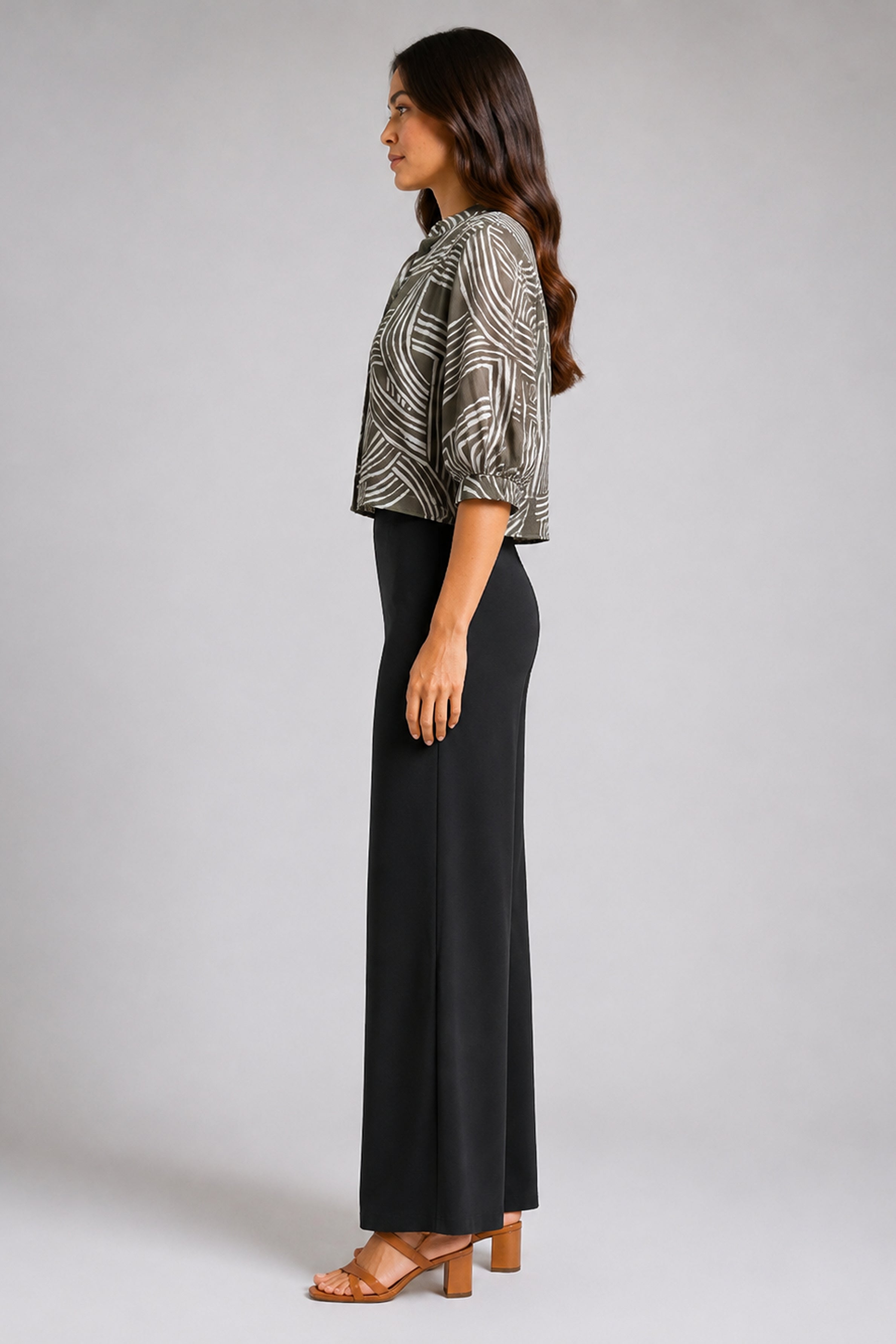 Envogue Formal Blouse - Olive Green