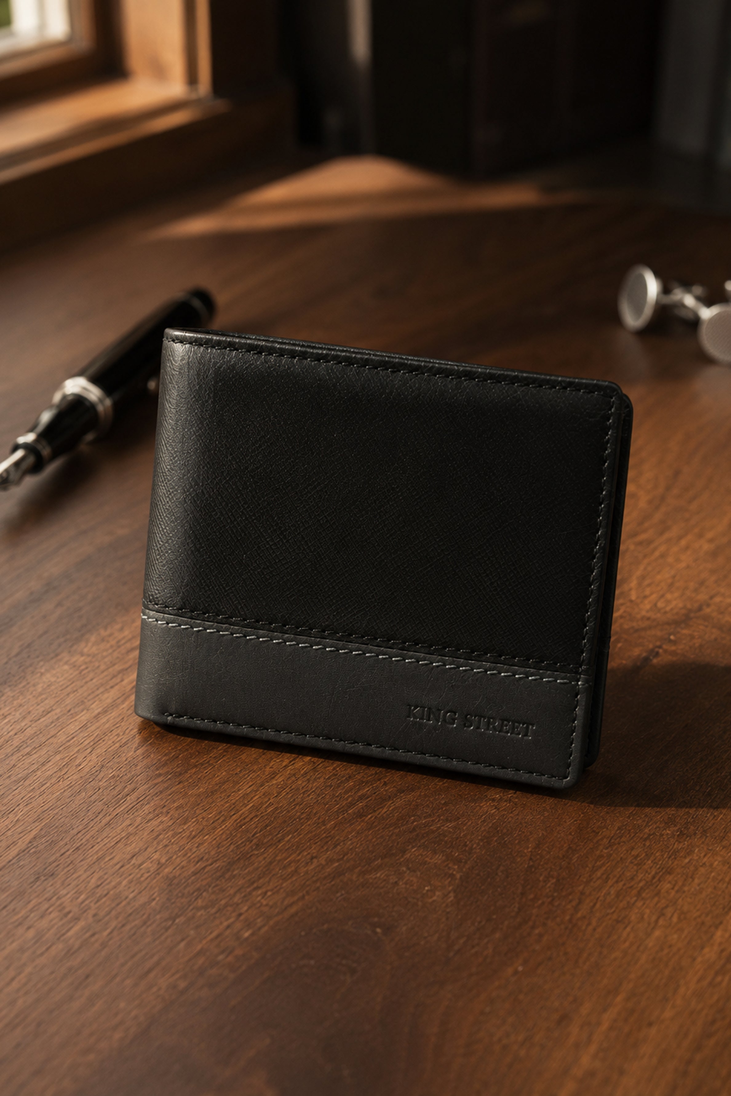 KING STREET Men's Wallet - Black