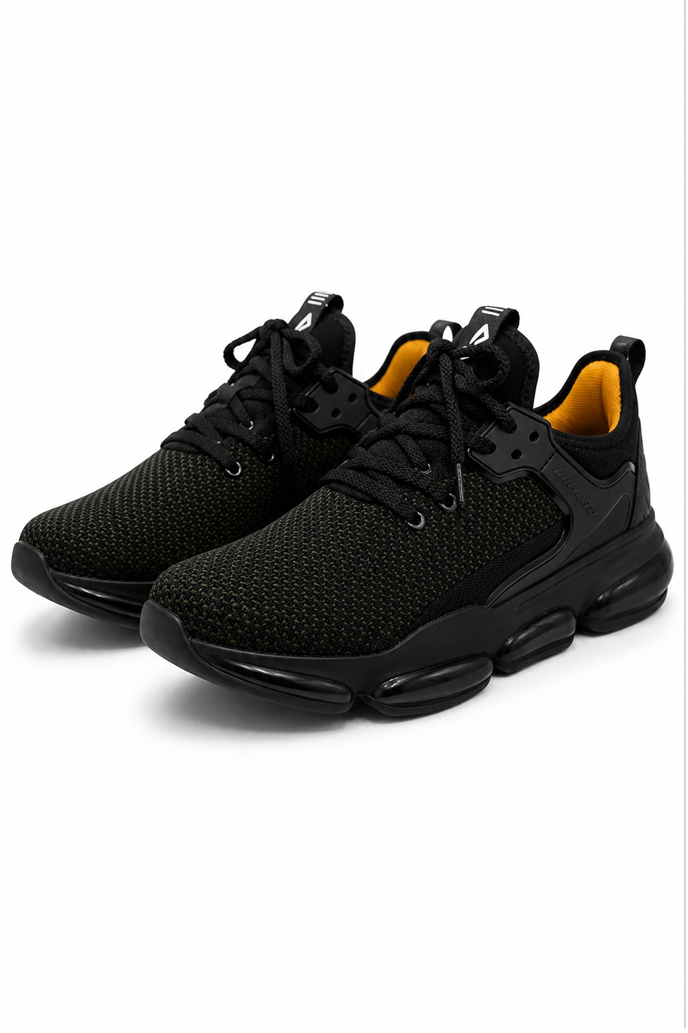 IMPAKTO Men's Black Sports Shoes