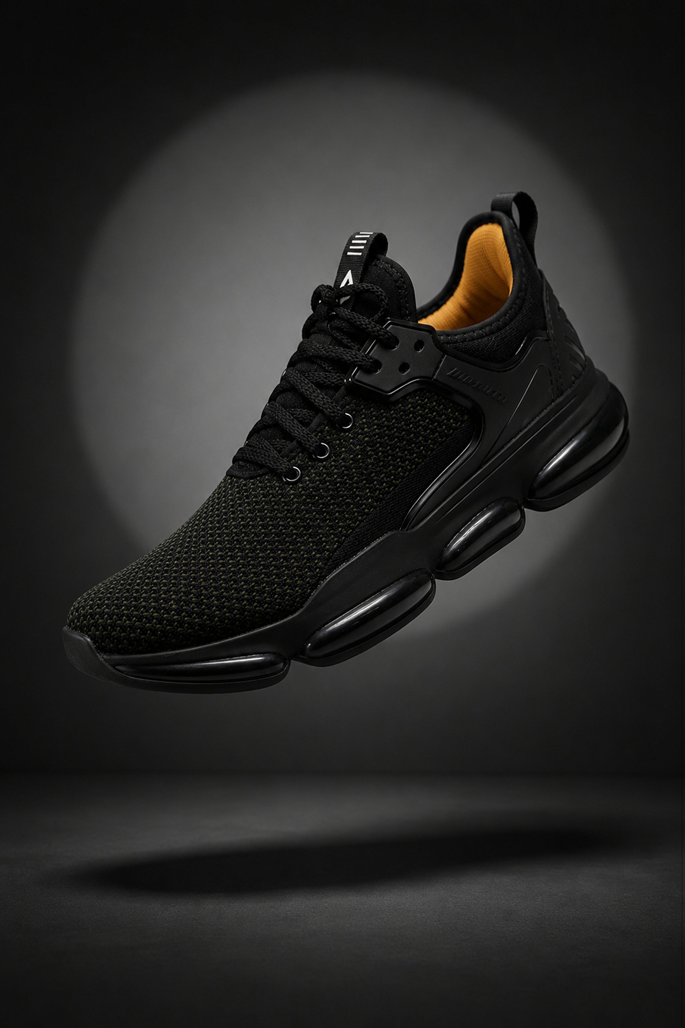 IMPAKTO Men's Black Sports Shoes