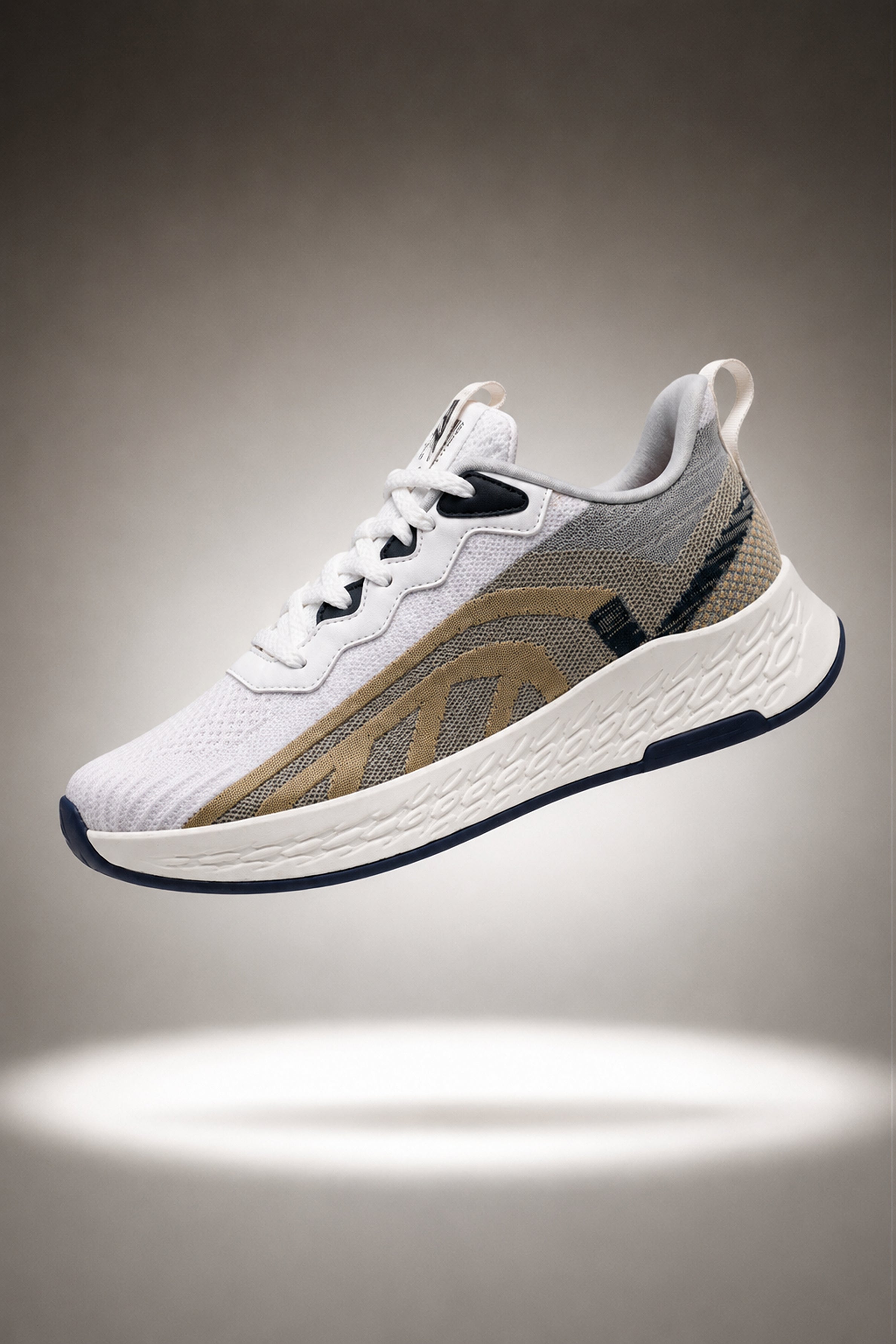 IMPAKTO Men's Beige Sports Shoes
