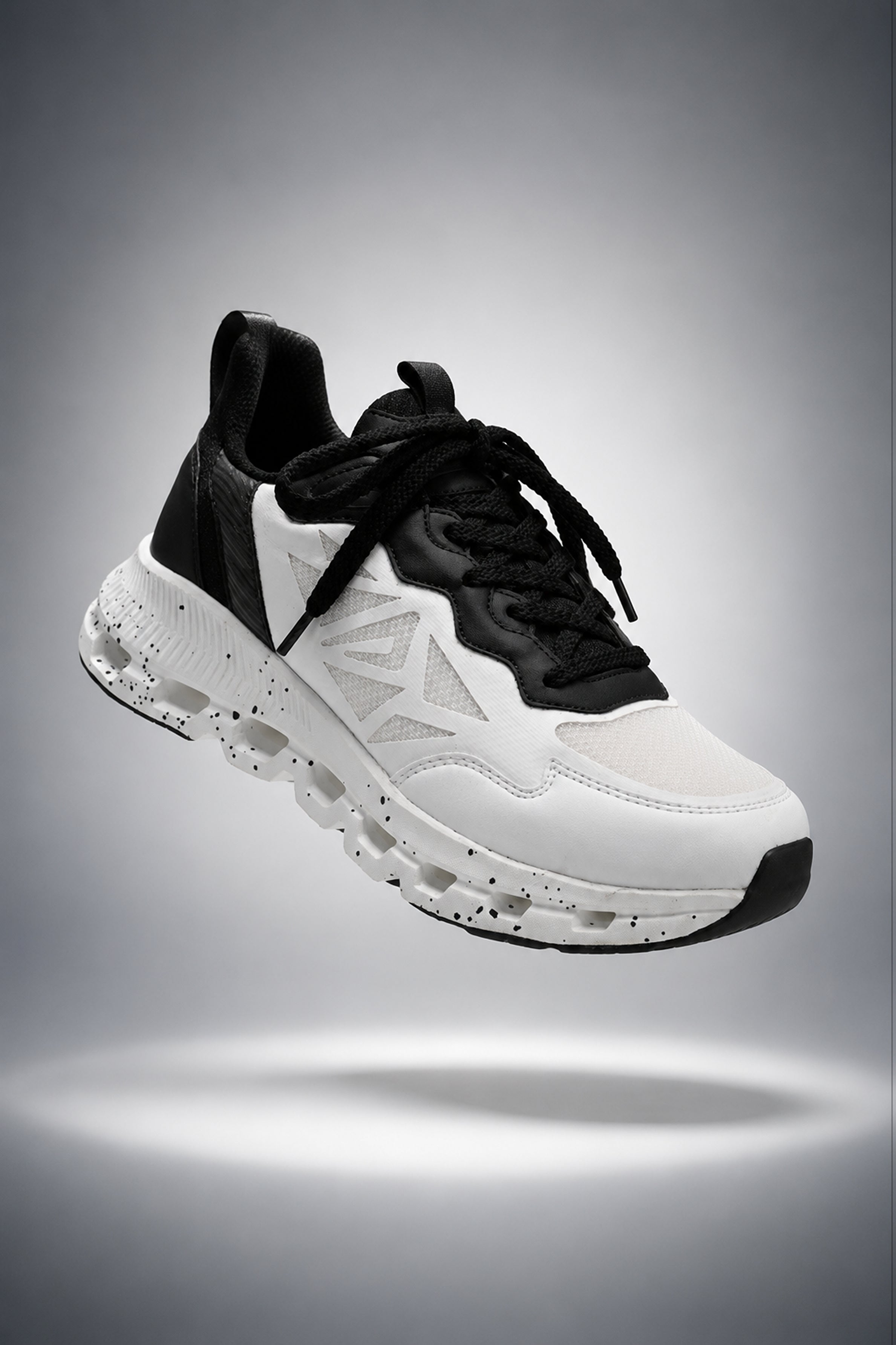 IMPAKTO Men's Black Sports Shoes