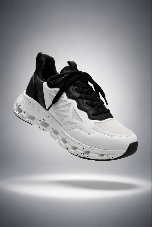 IMPAKTO Men's Black Sports Shoes