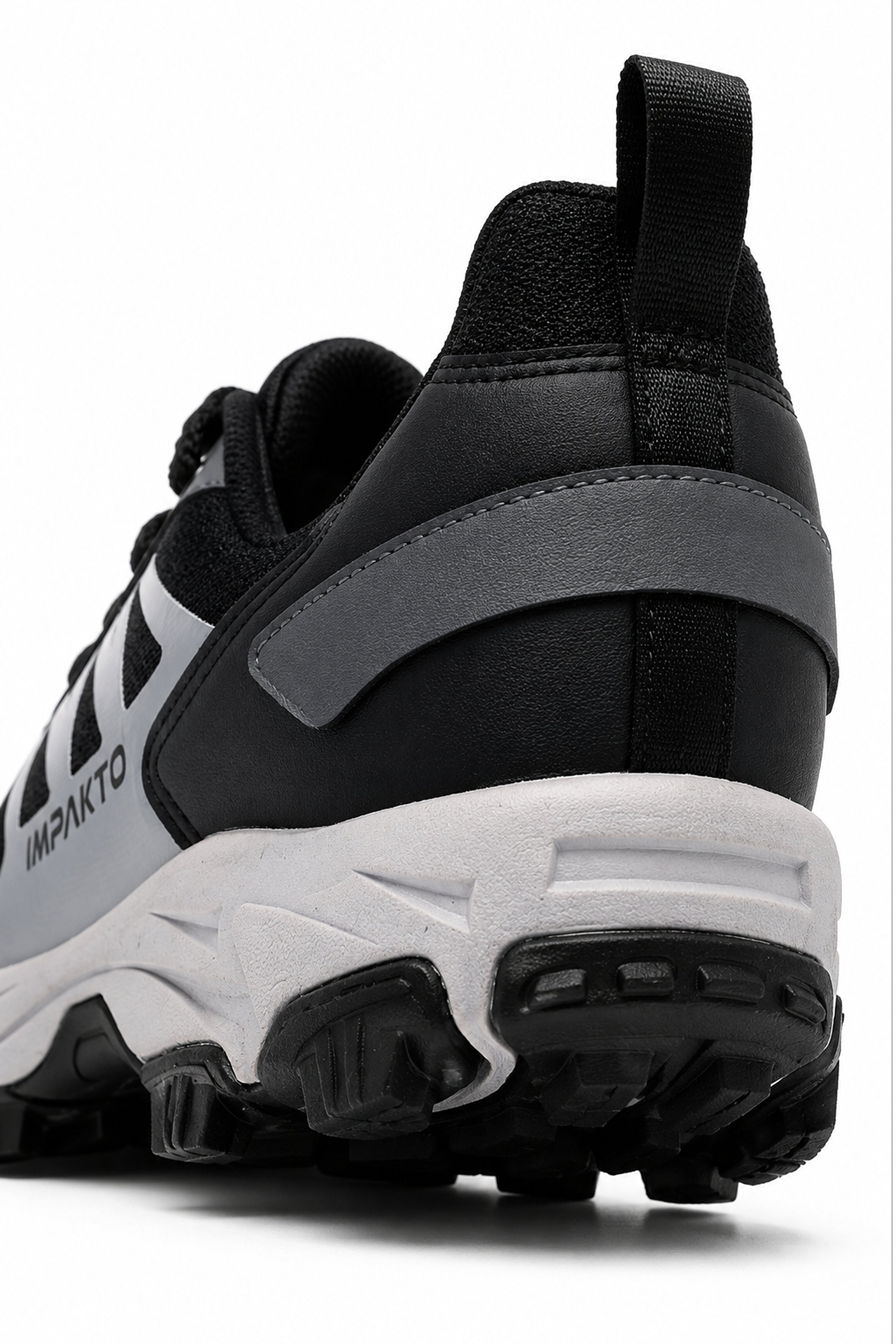 IMPAKTO Men's Black Sports Shoes