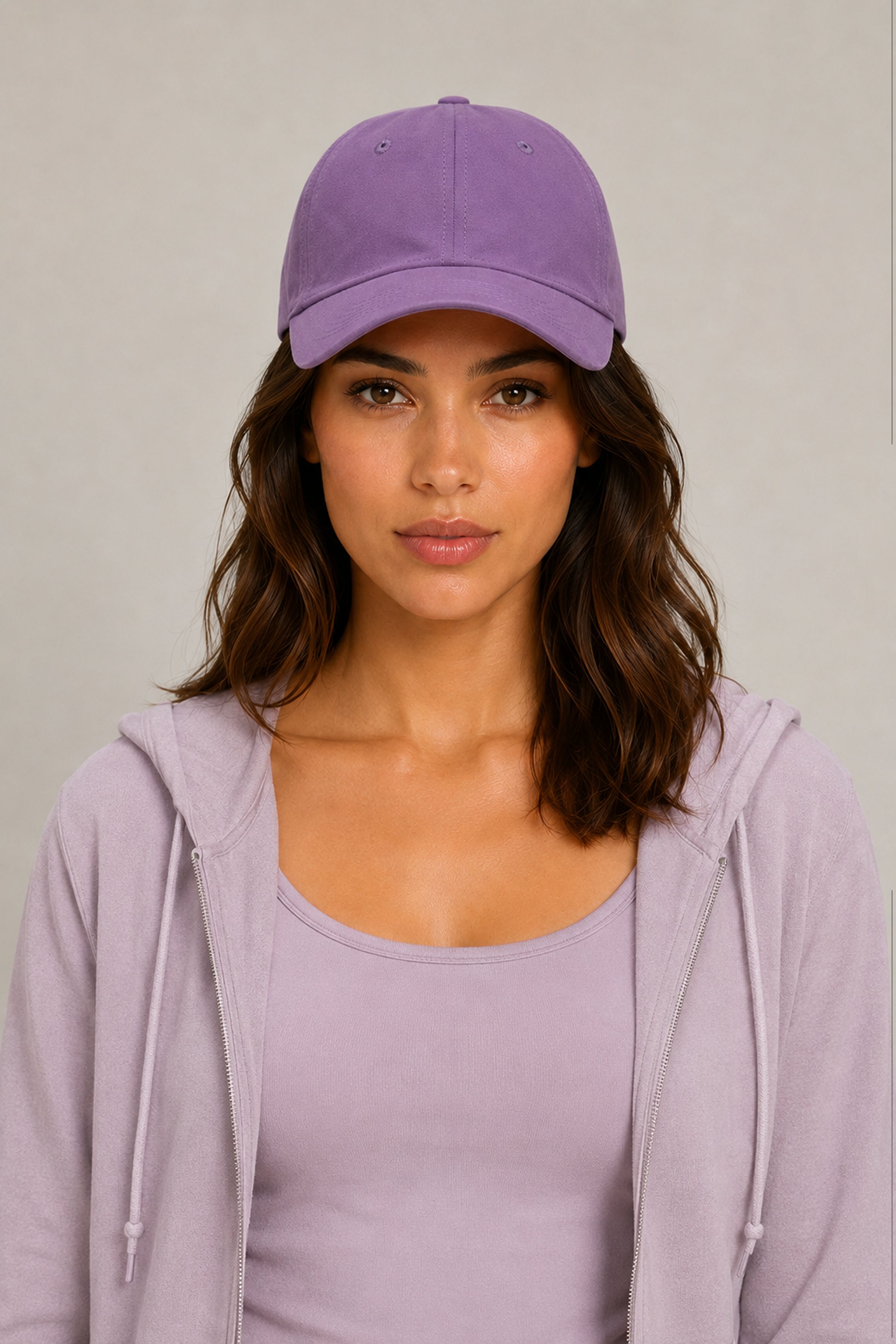 HUSTLE Unisex Purple Cap