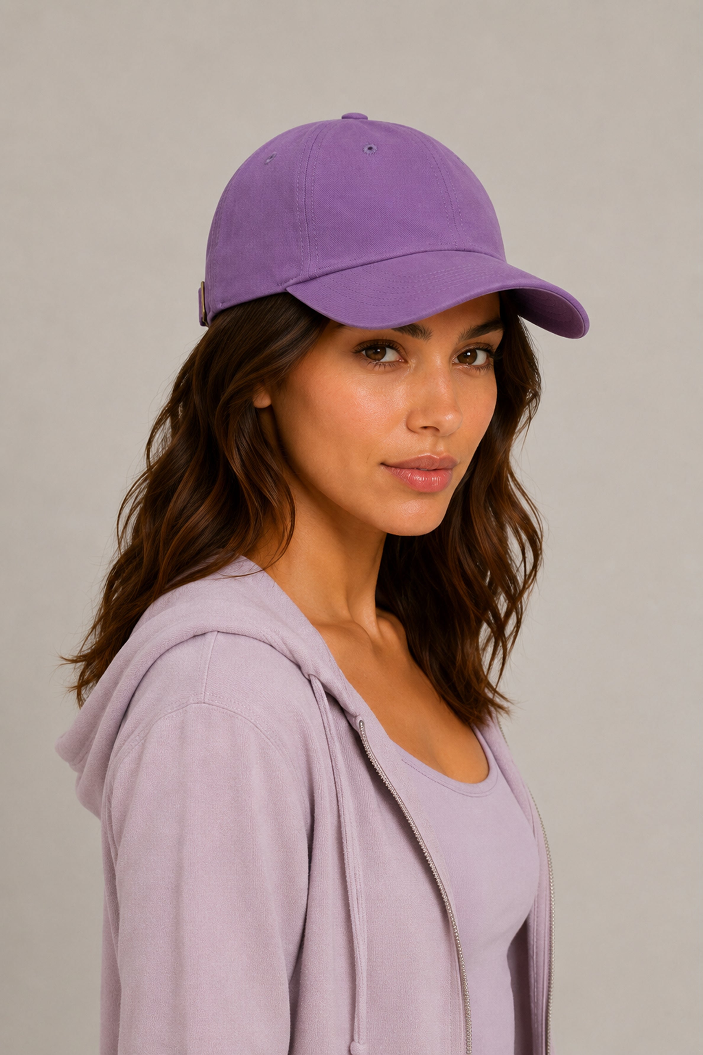 HUSTLE Unisex Purple Cap