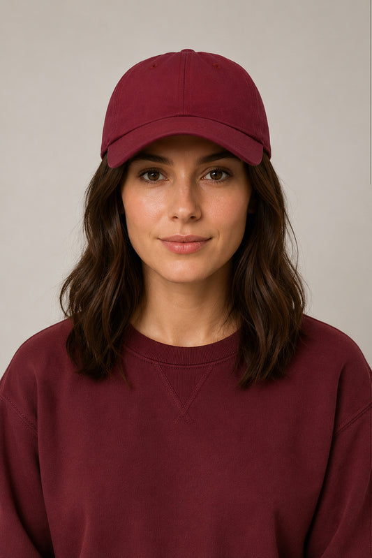 HUSTLE Unisex Maroon Cap